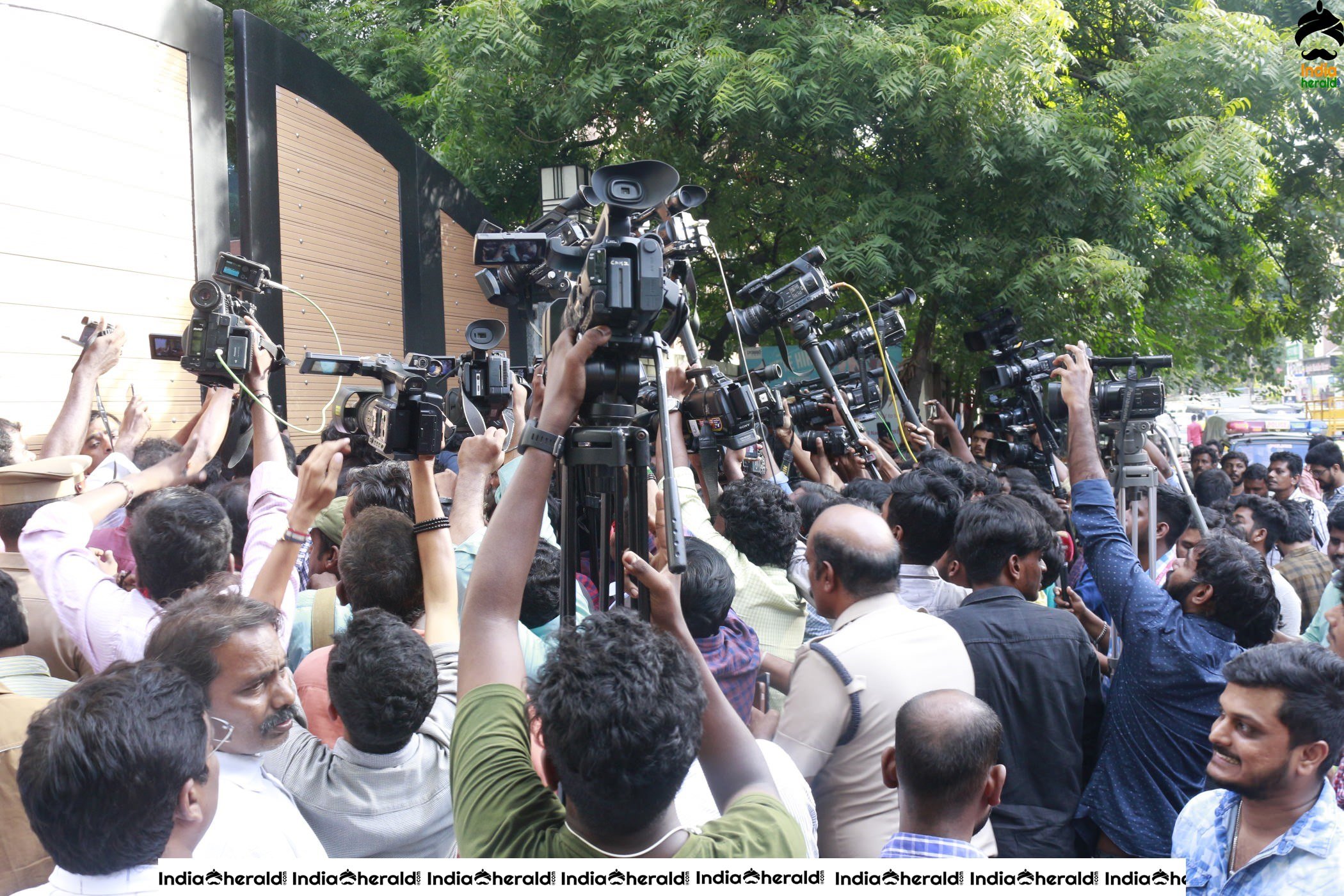 Director Bharathiraja at Prasad Studios Photos