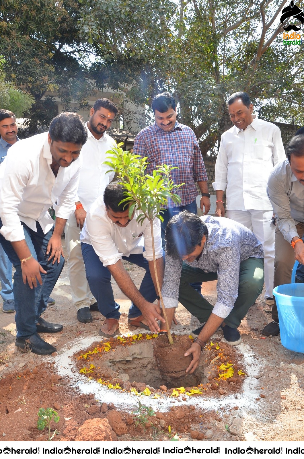 Director Harish Shankar along with MLA Kranthi participated in Haritha Haram Program Set 1