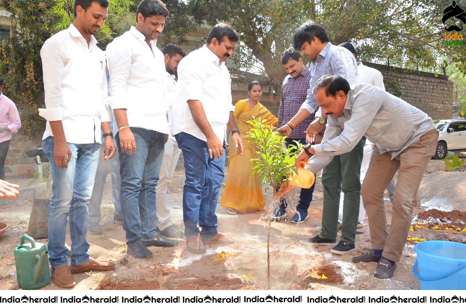 Director Harish Shankar along with MLA Kranthi participated in Haritha Haram Program Set 1