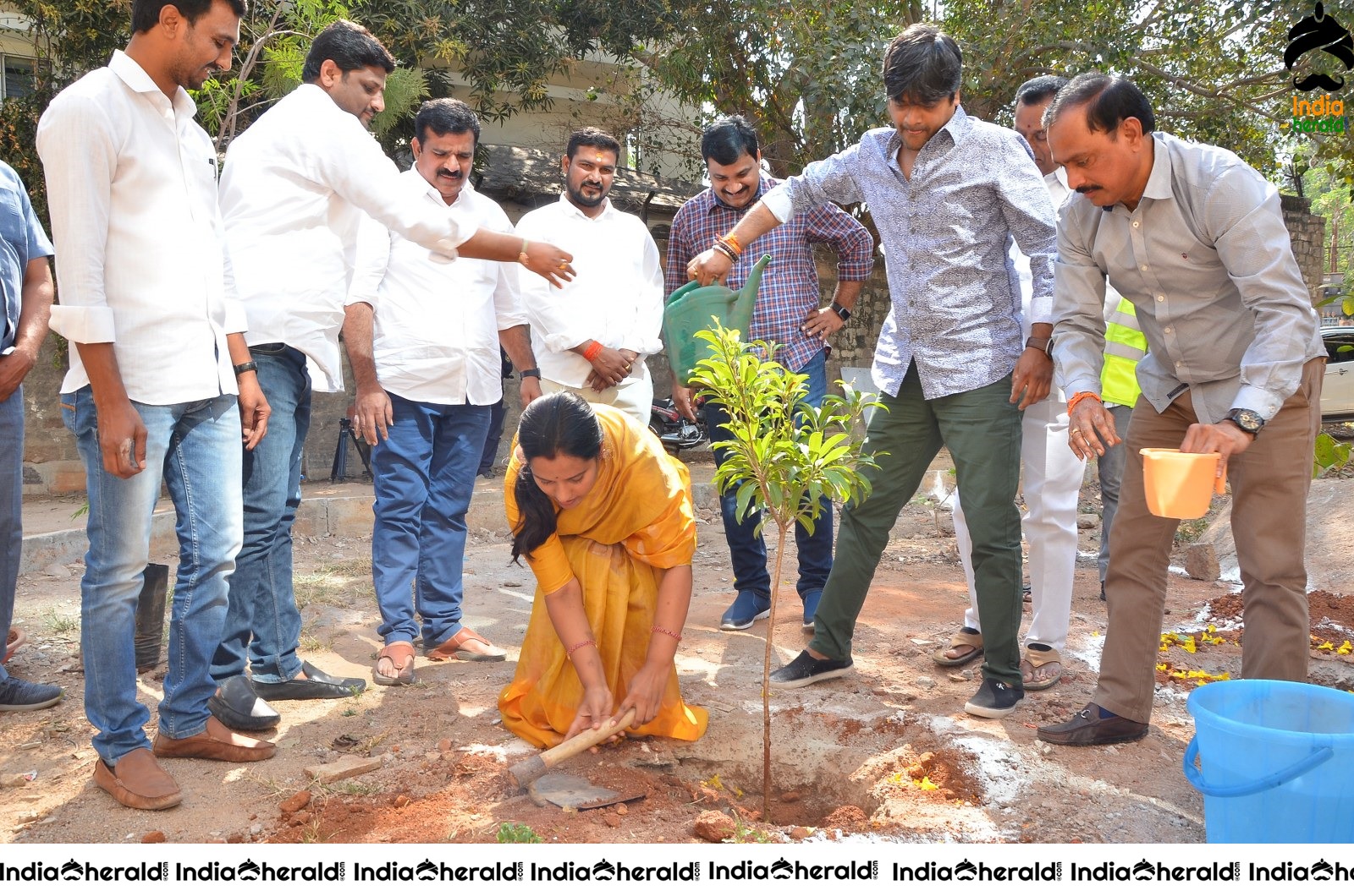 Director Harish Shankar along with MLA Kranthi participated in Haritha Haram Program Set 1