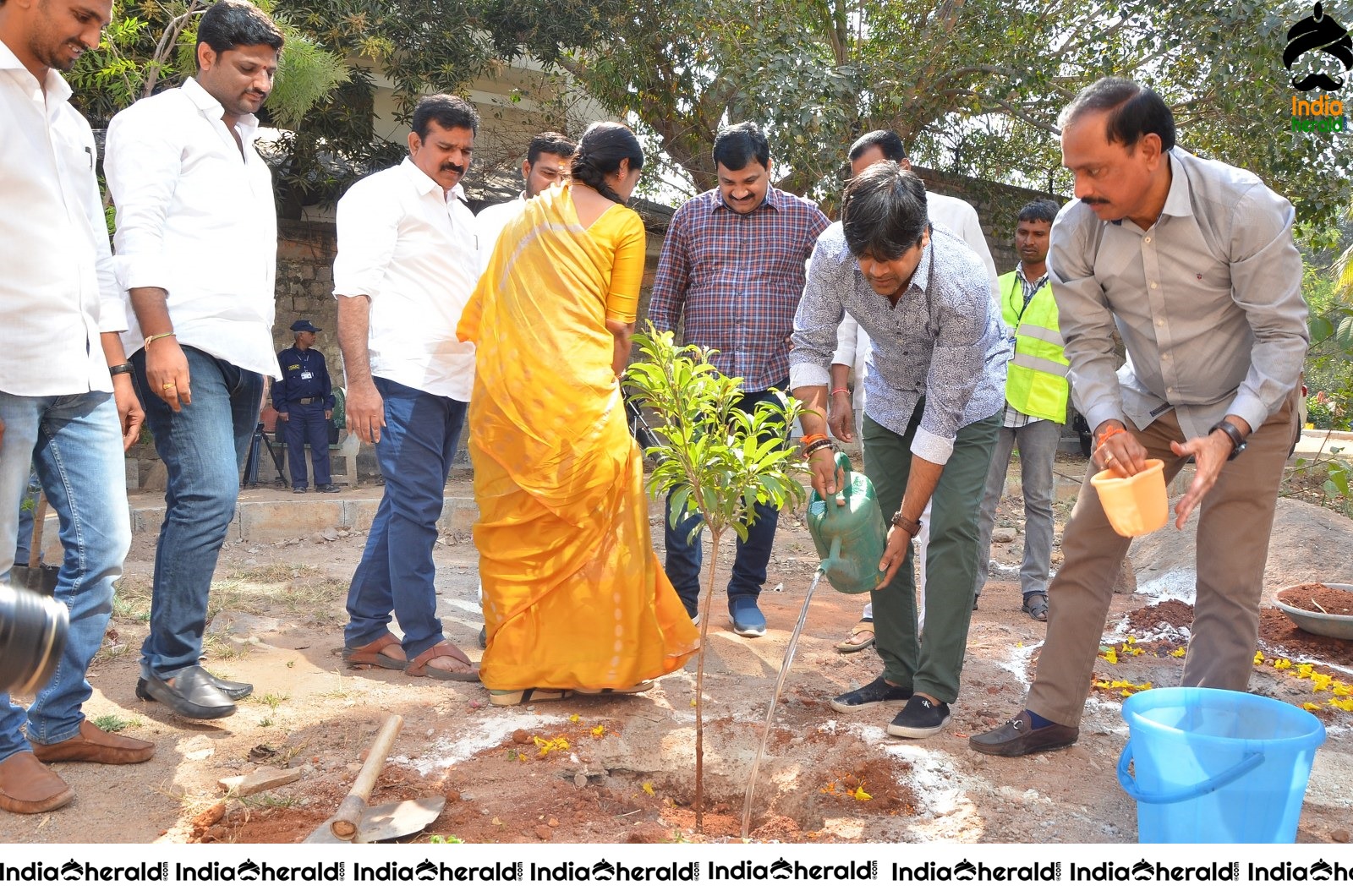 Director Harish Shankar along with MLA Kranthi participated in Haritha Haram Program Set 1