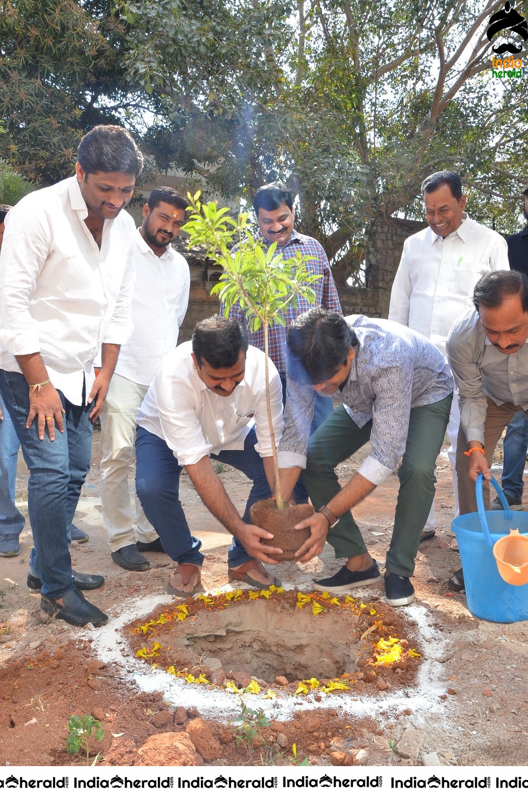 Director Harish Shankar along with MLA Kranthi participated in Haritha Haram Program Set 1