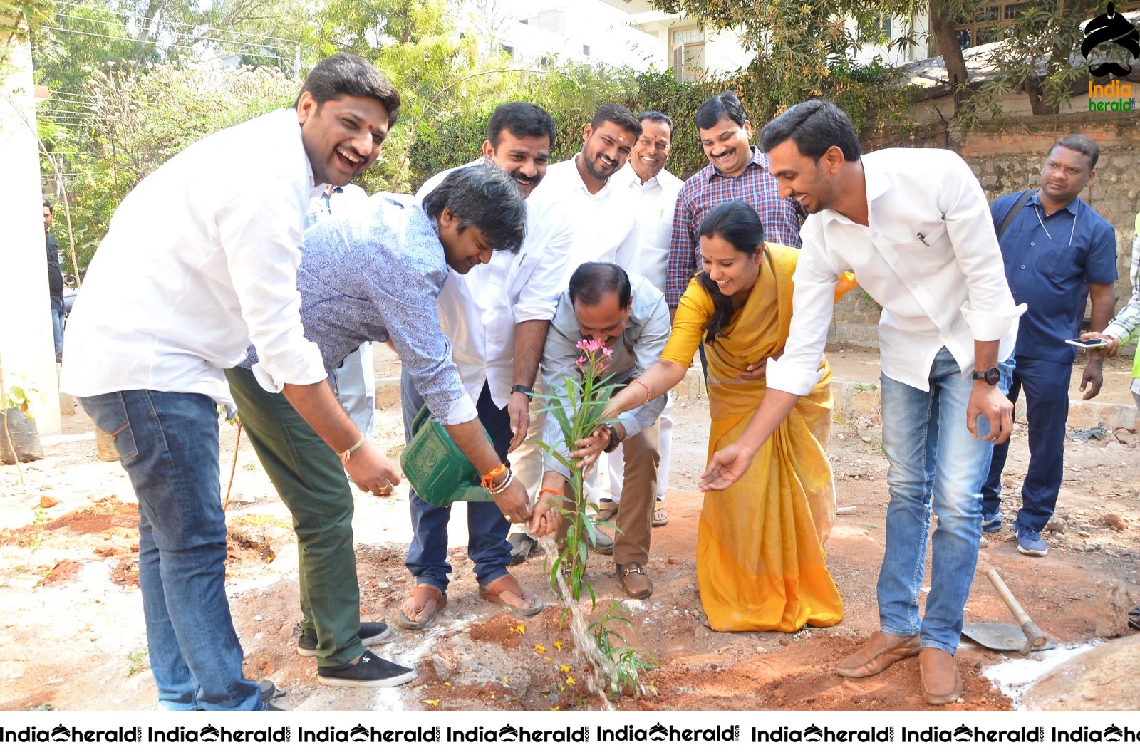 Director Harish Shankar along with MLA Kranthi participated in Haritha Haram Program Set 2