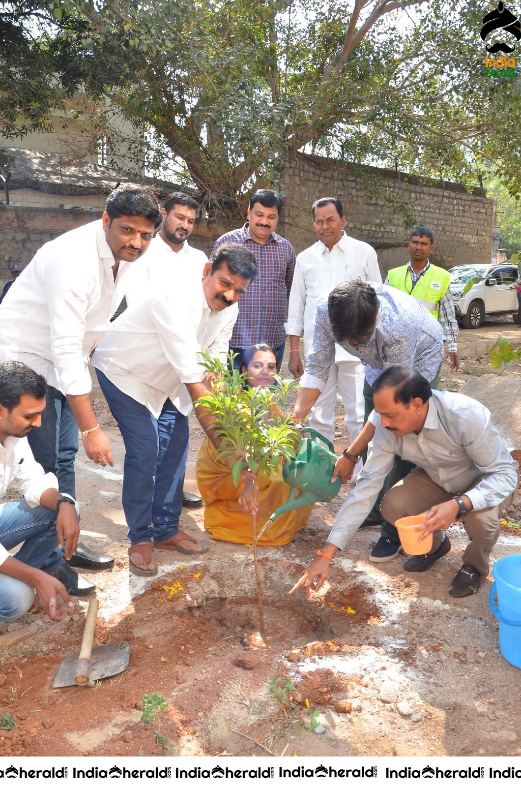 Director Harish Shankar along with MLA Kranthi participated in Haritha Haram Program Set 2