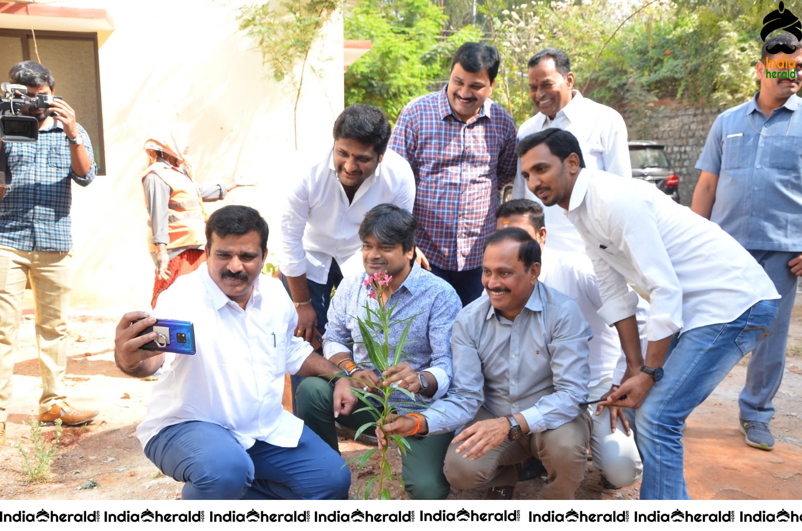 Director Harish Shankar along with MLA Kranthi participated in Haritha Haram Program Set 2