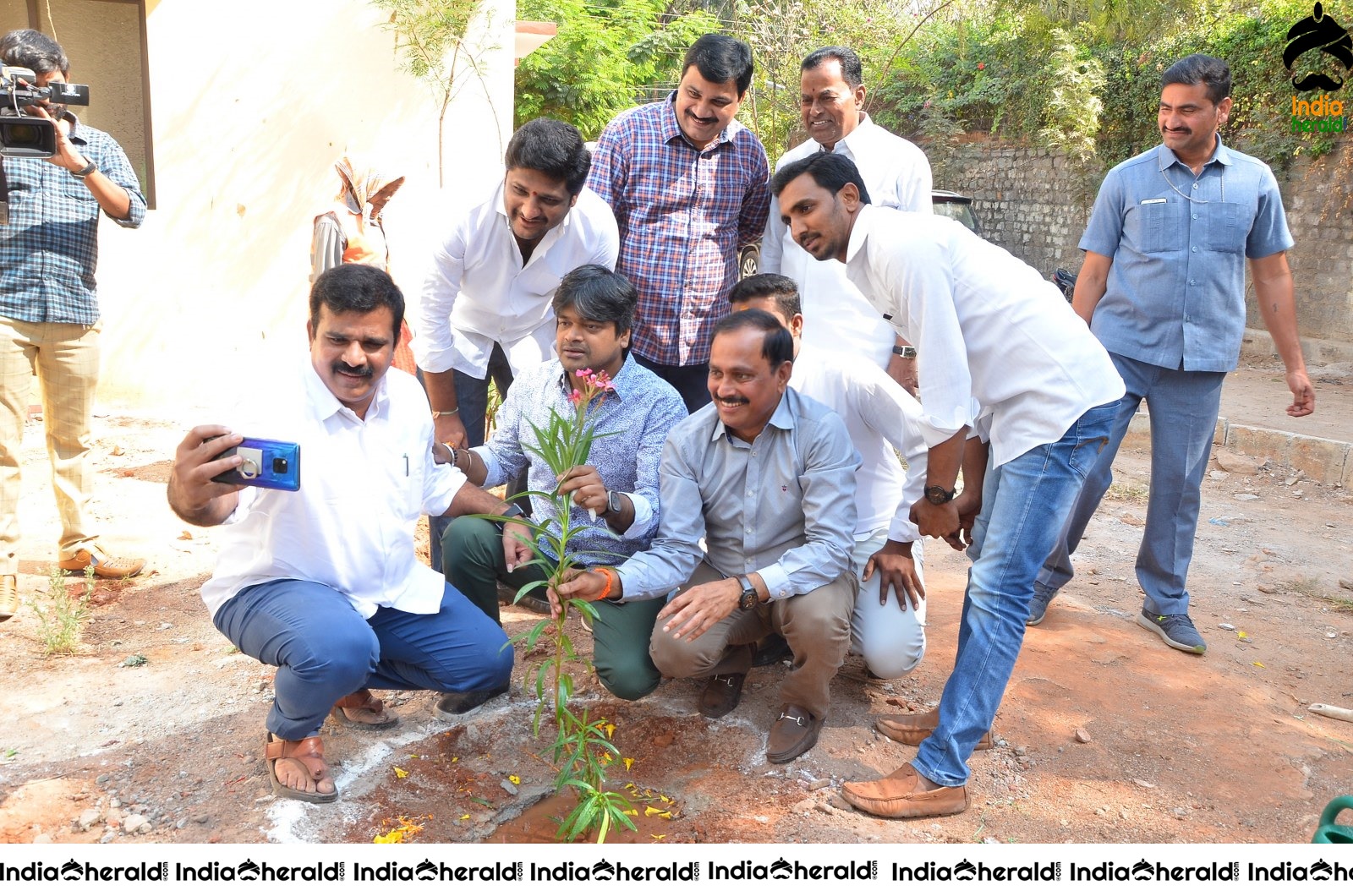 Director Harish Shankar along with MLA Kranthi participated in Haritha Haram Program Set 2