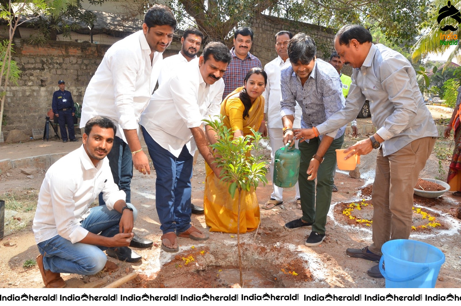 Director Harish Shankar along with MLA Kranthi participated in Haritha Haram Program Set 2