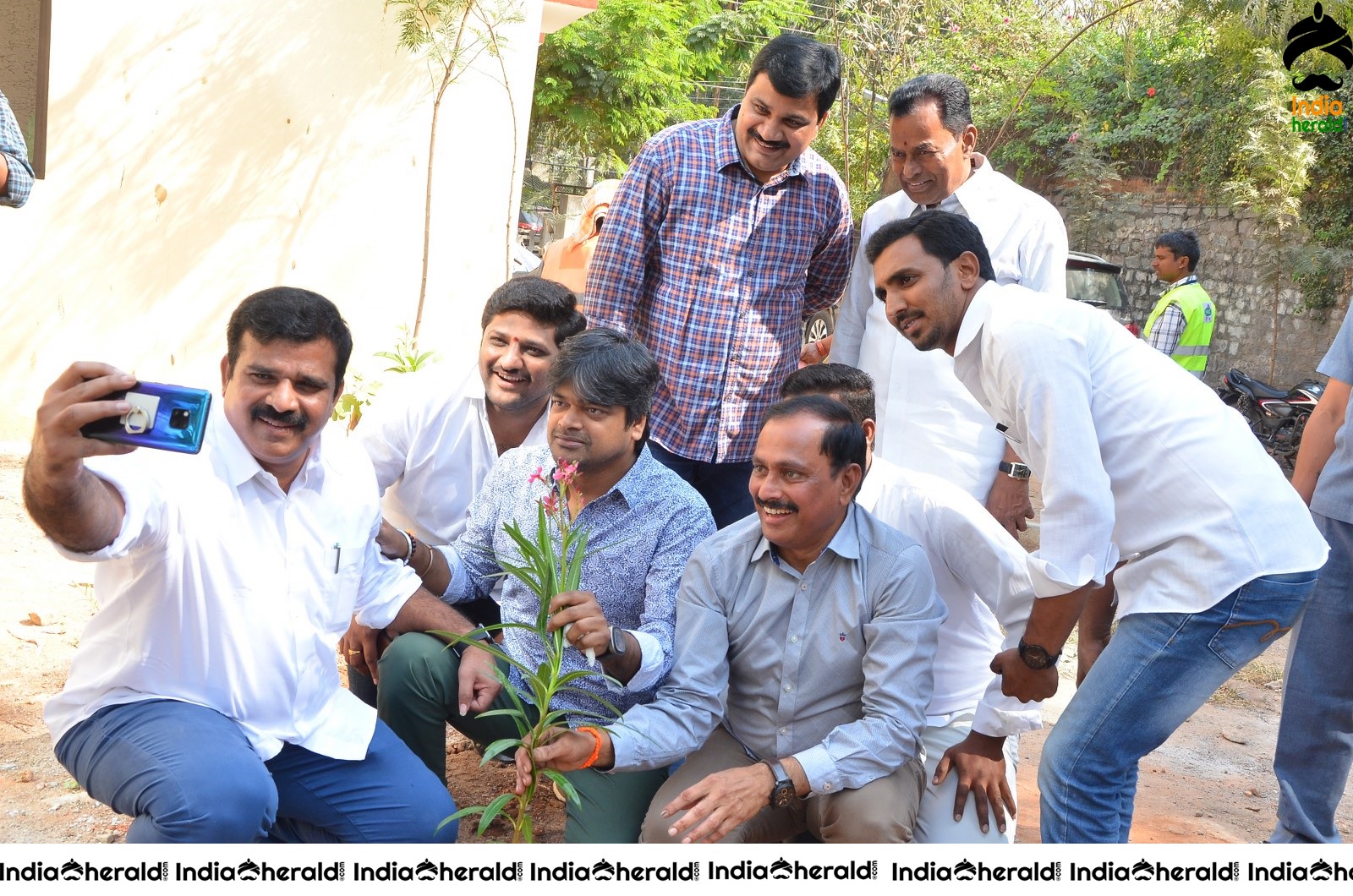 Director Harish Shankar along with MLA Kranthi participated in Haritha Haram Program Set 2