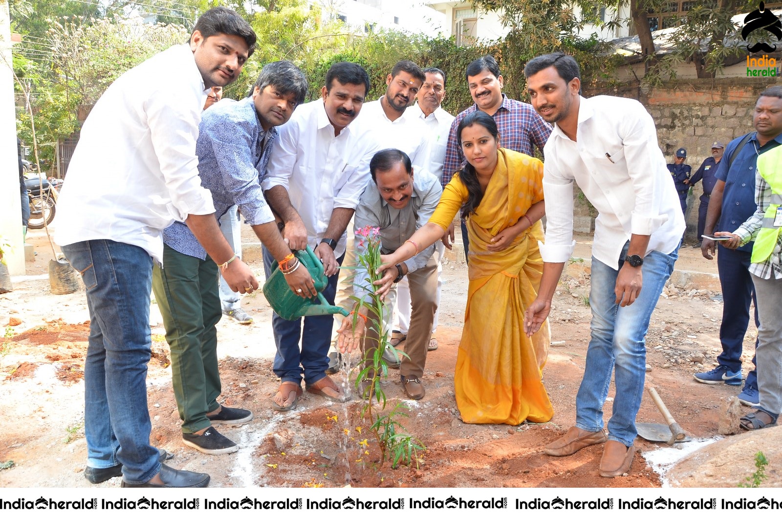 Director Harish Shankar along with MLA Kranthi participated in Haritha Haram Program Set 2