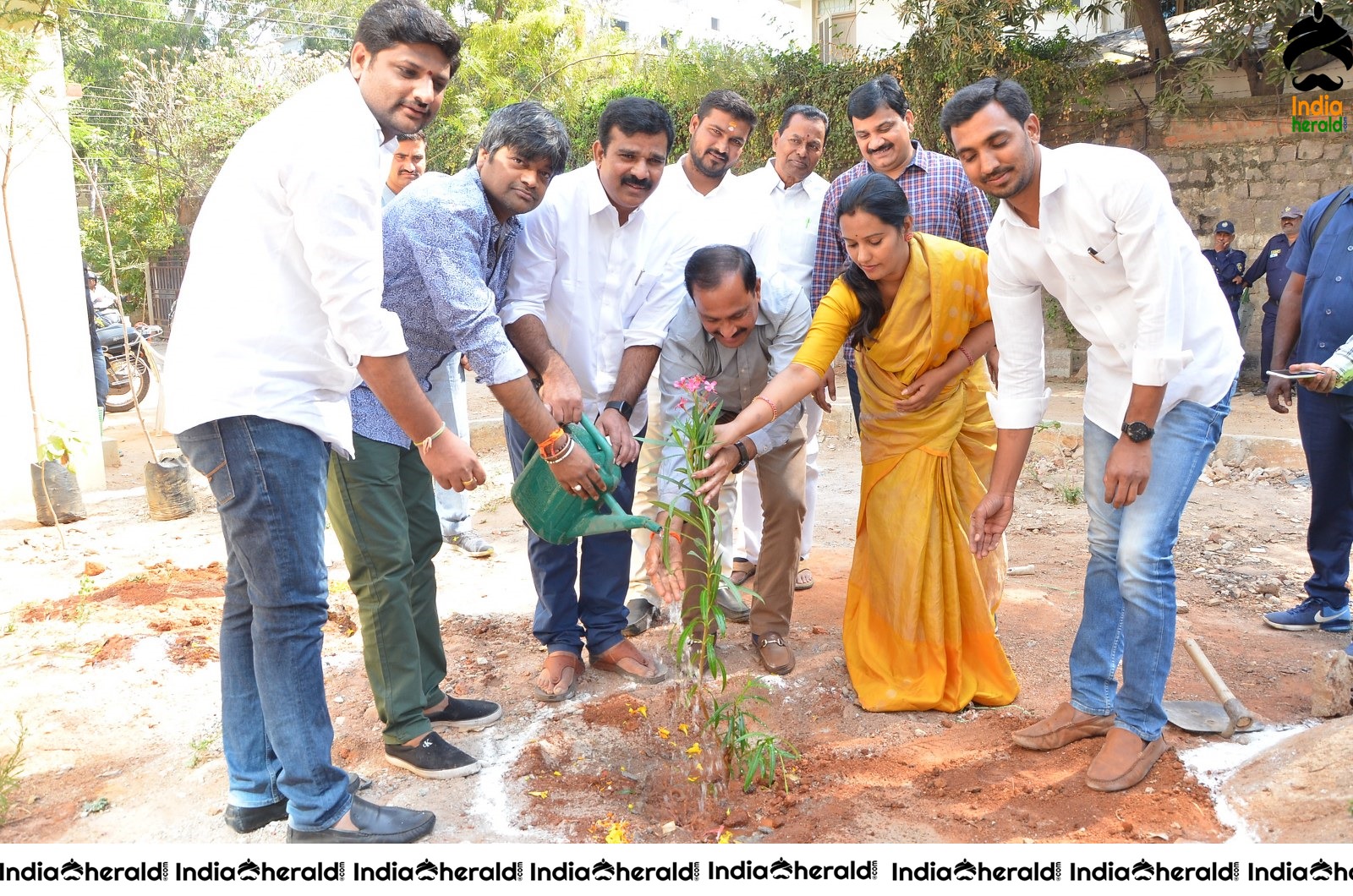 Director Harish Shankar along with MLA Kranthi participated in Haritha Haram Program Set 2