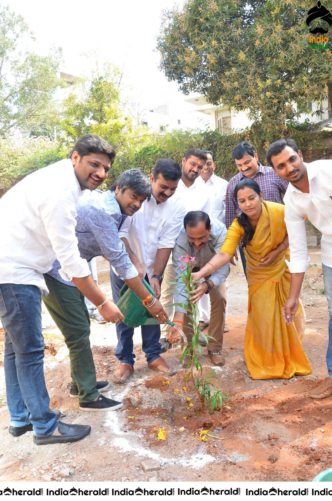 Director Harish Shankar along with MLA Kranthi participated in Haritha Haram Program Set 2