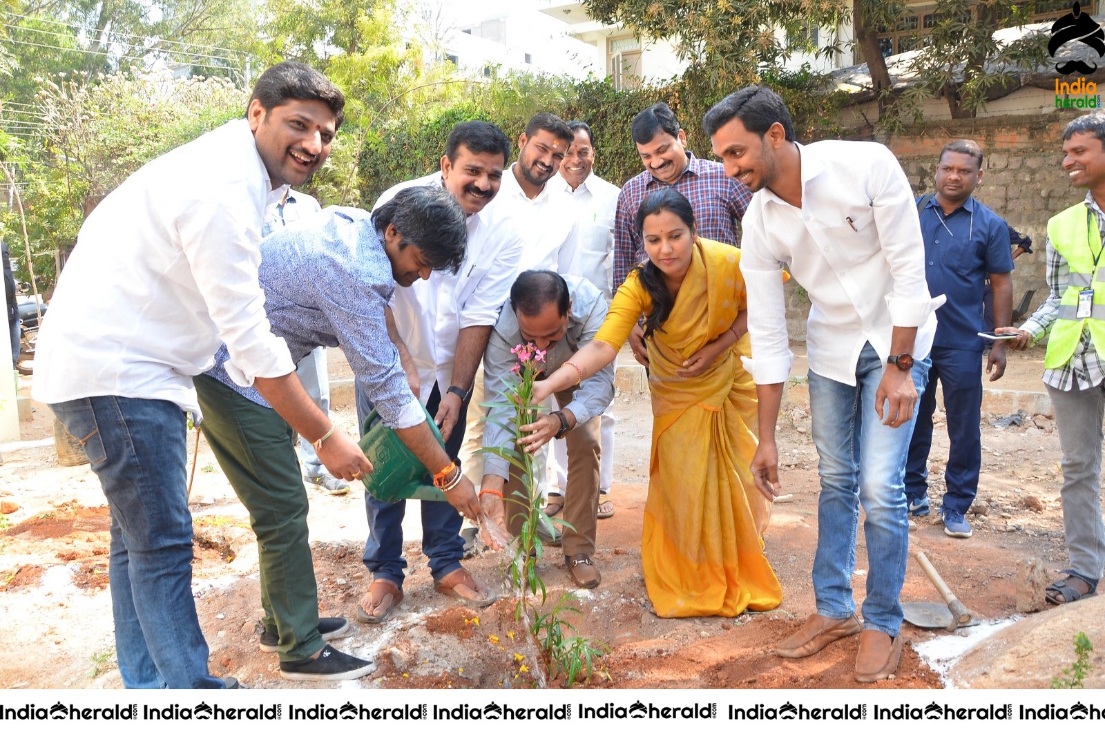 Director Harish Shankar along with MLA Kranthi participated in Haritha Haram Program Set 2