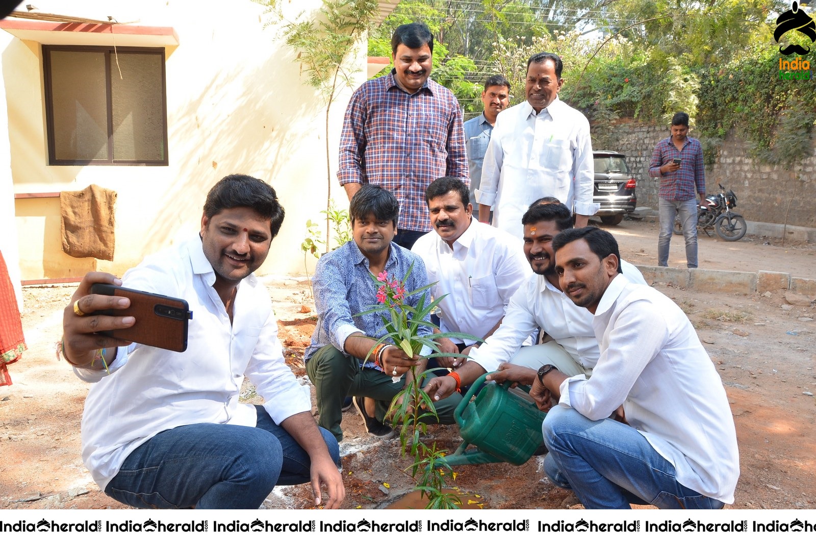 Director Harish Shankar along with MLA Kranthi participated in Haritha Haram Program Set 2