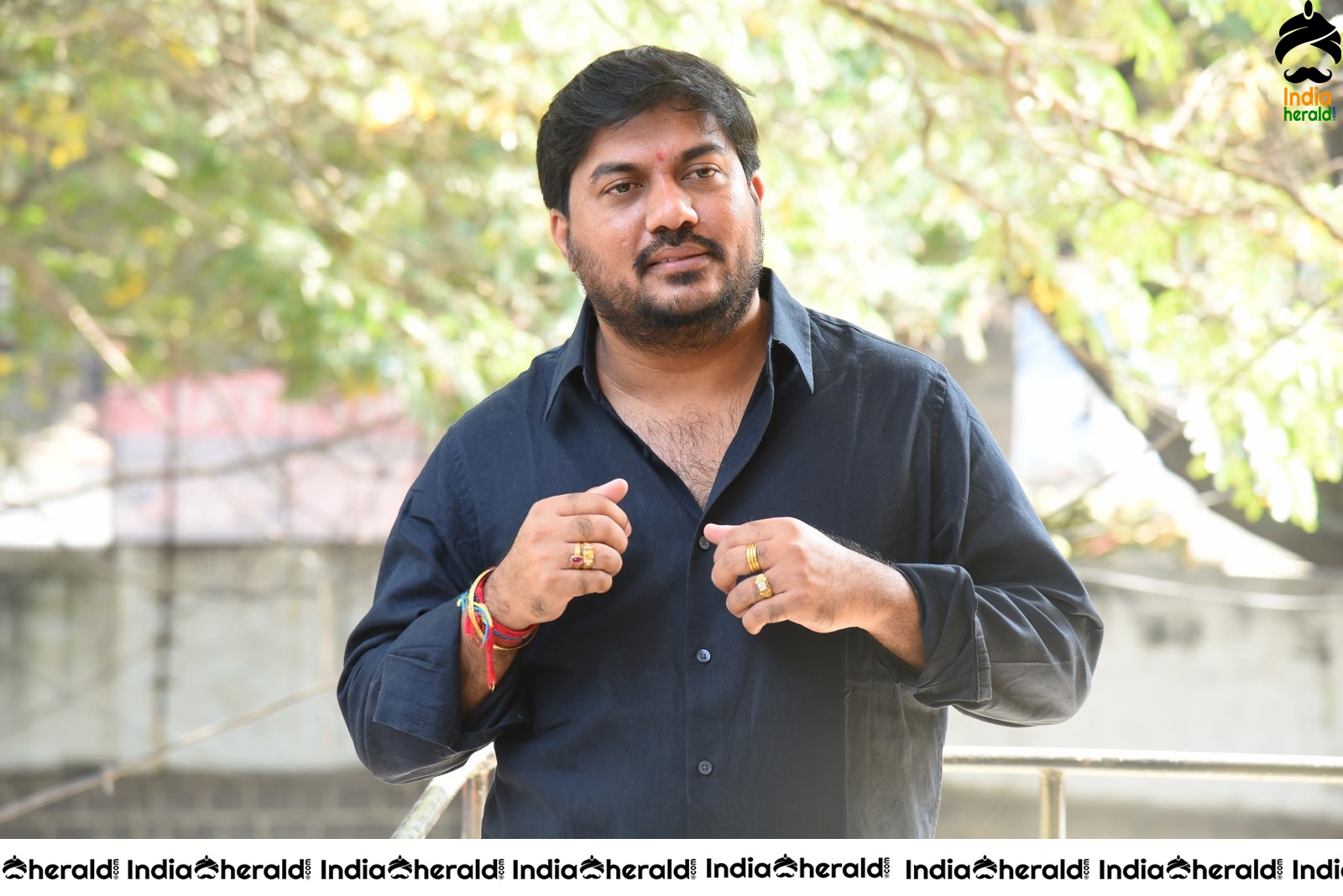 Director Krishna Vijay Latest Photos in Black costume