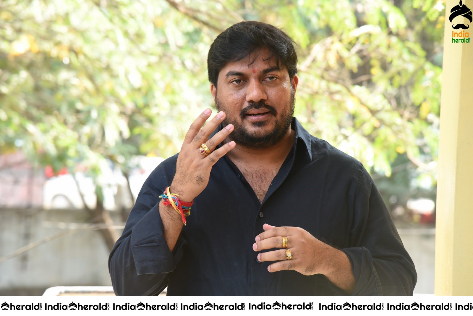 Director Krishna Vijay Latest Photos in Black costume