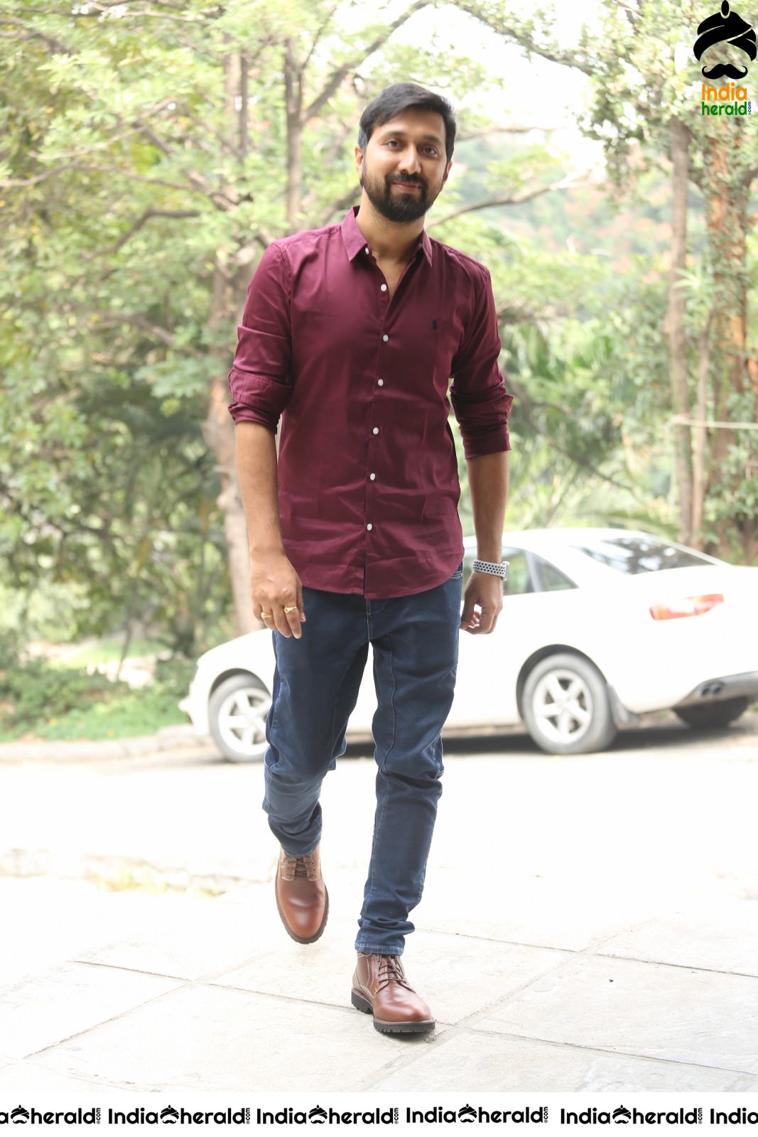 Director KS Ravindra aka Bobby Photos while he Opens on his next venture