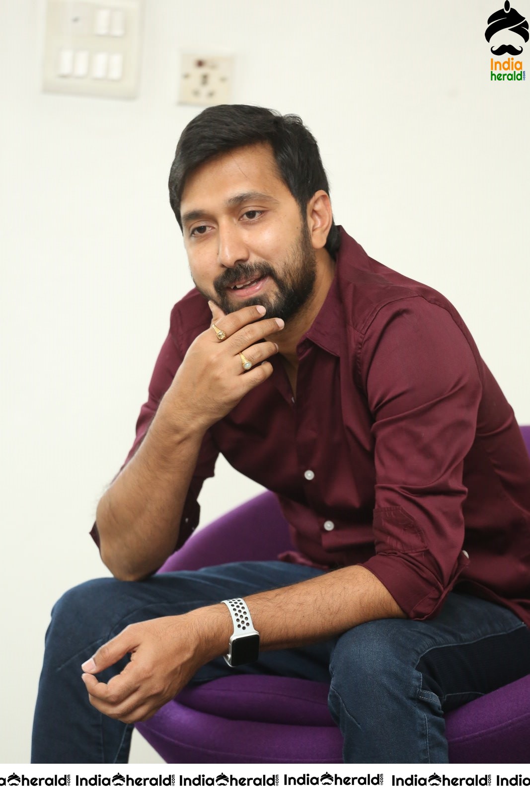 Director KS Ravindra aka Bobby Photos while he Opens on his next venture