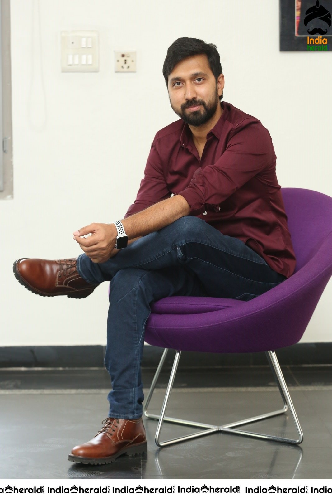 Director KS Ravindra aka Bobby Photos while he Opens on his next venture