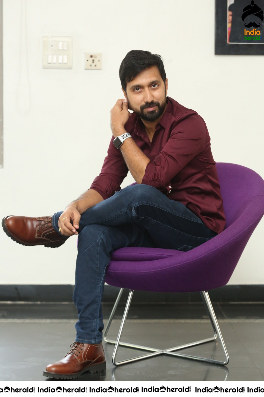 Director KS Ravindra aka Bobby Photos while he Opens on his next venture