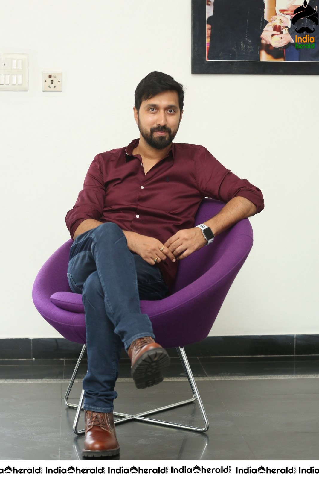 Director KS Ravindra aka Bobby Photos while he Opens on his next venture