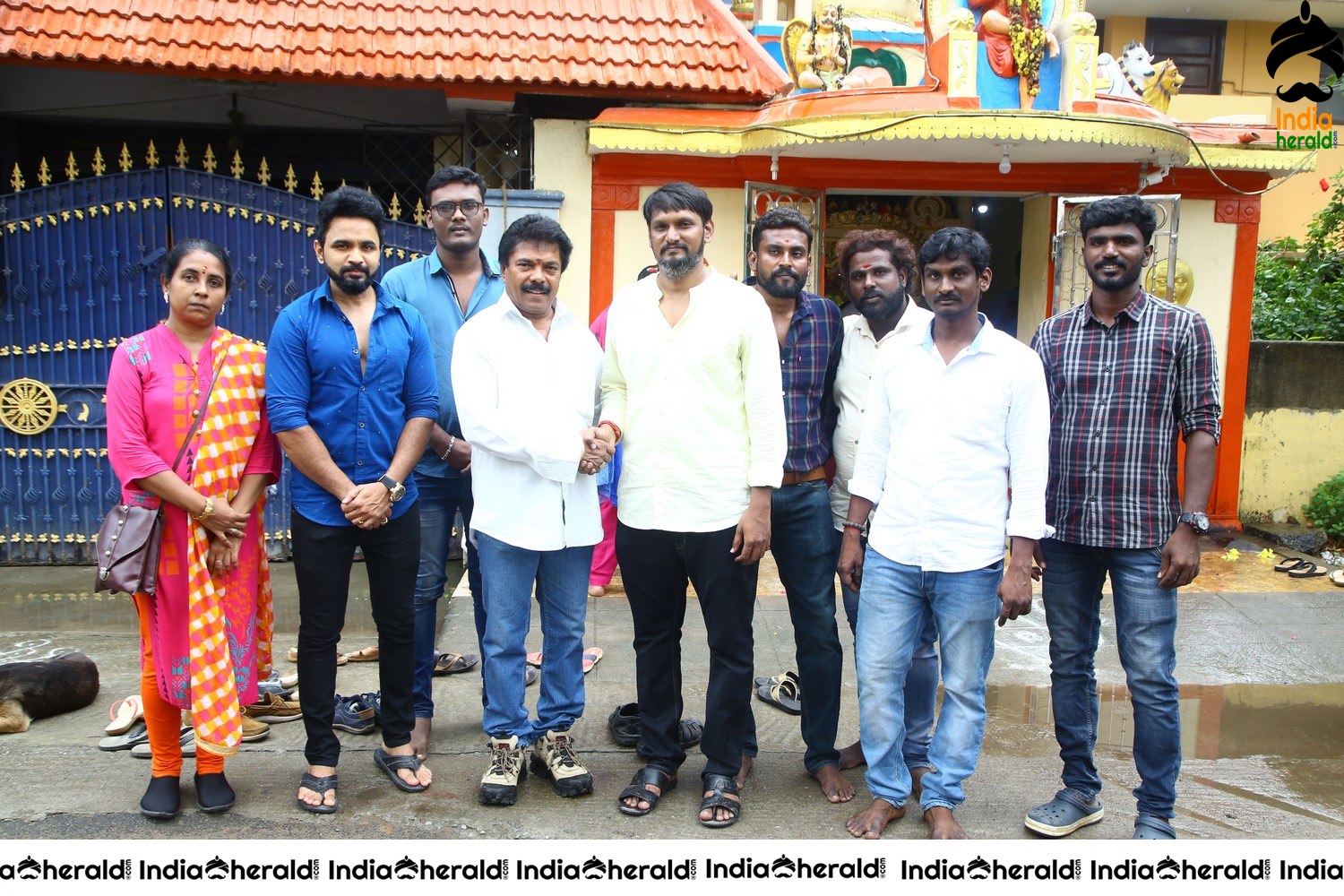 Director Newton Prabhu debut Tamil movie Pooja Stills at Chennai