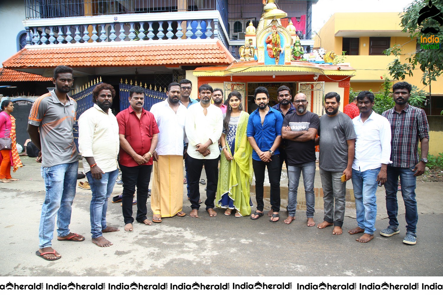Director Newton Prabhu debut Tamil movie Pooja Stills at Chennai
