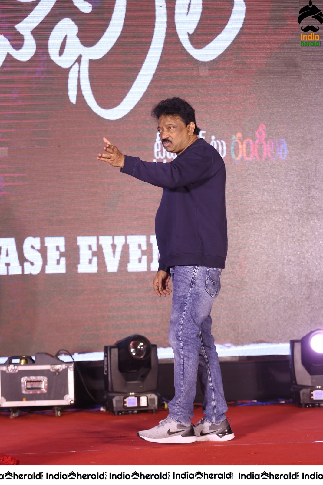 Director Ram Gopal Varma Funny Dance On the Stage Set 1