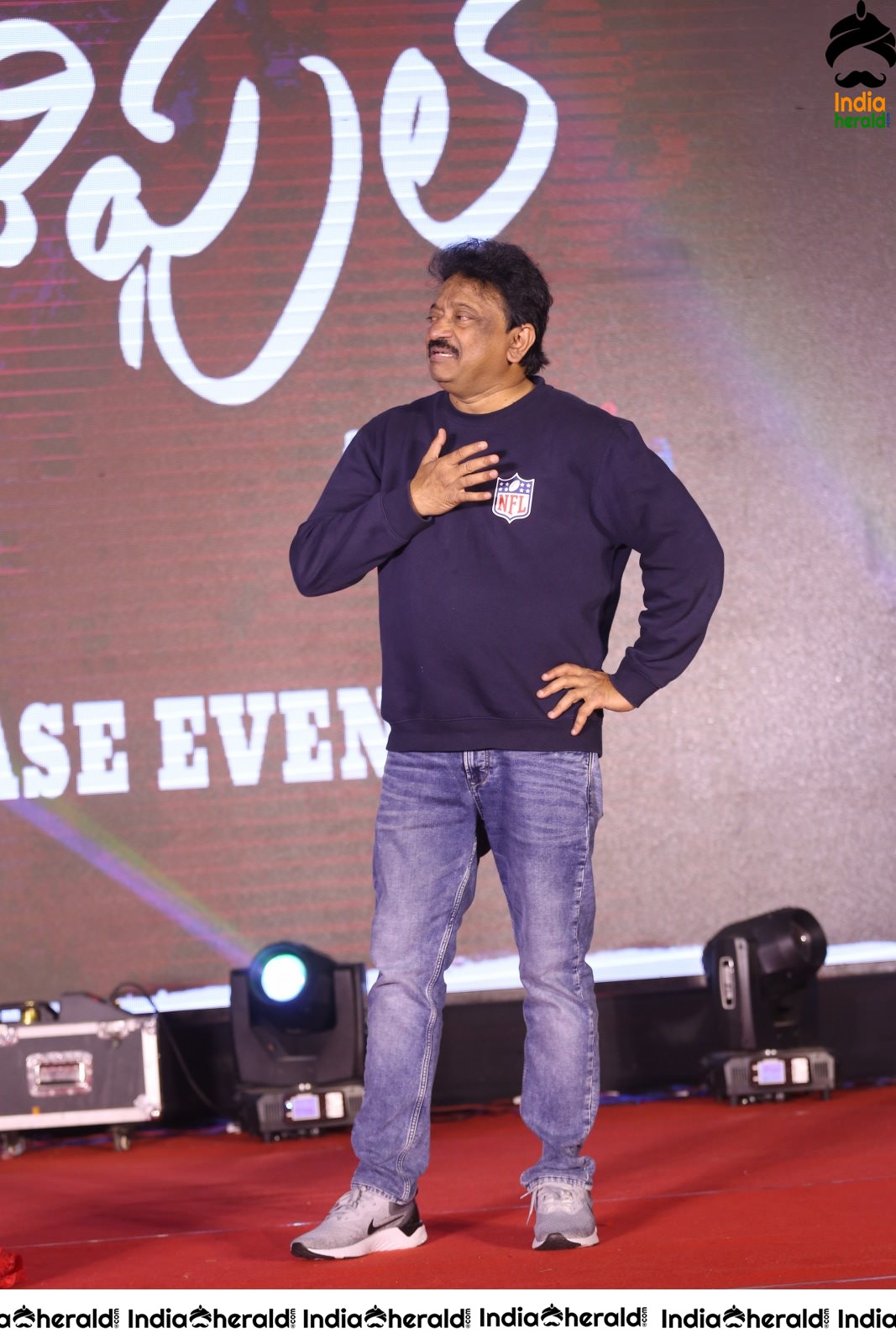 Director Ram Gopal Varma Funny Dance On the Stage Set 1