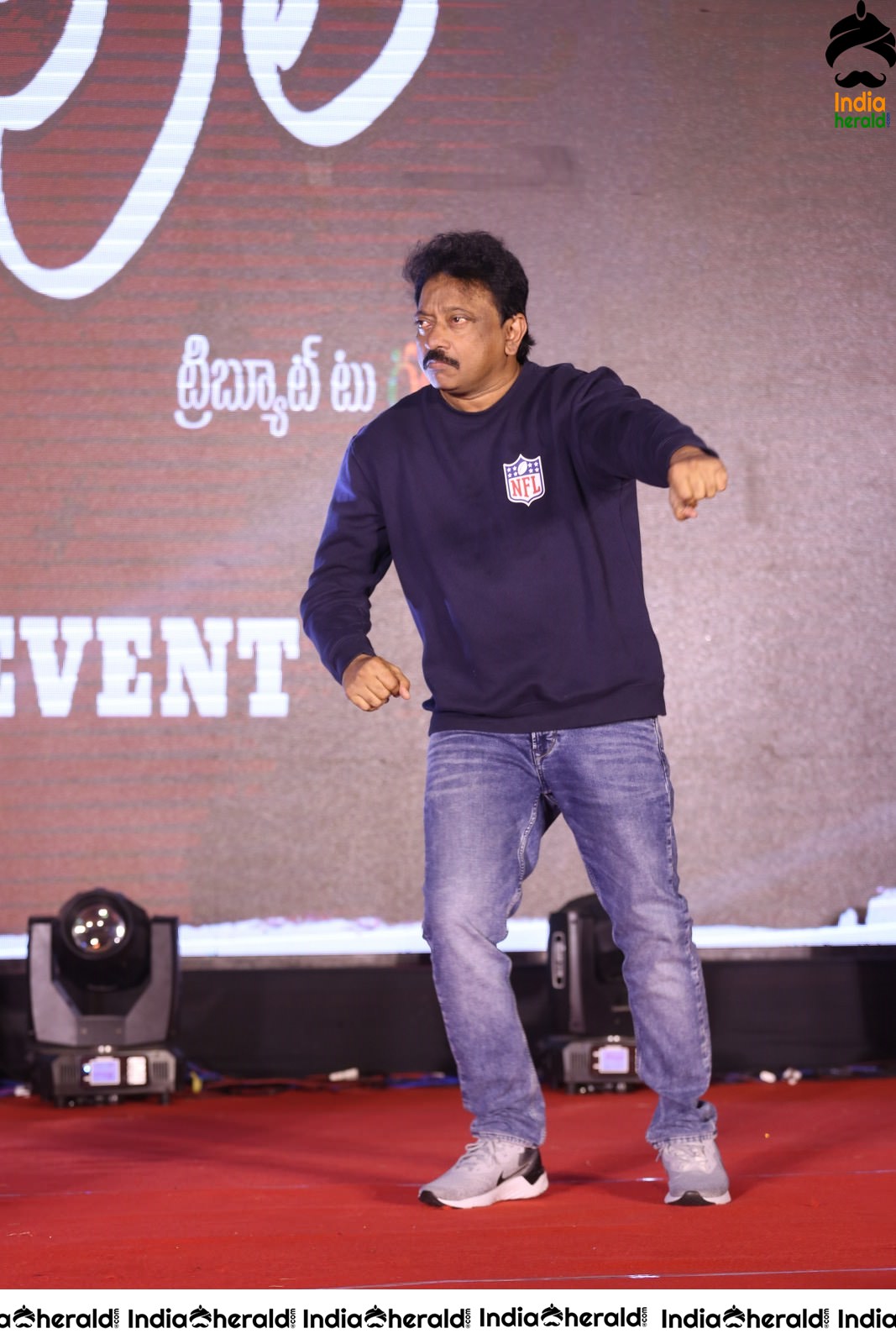 Director Ram Gopal Varma Funny Dance On the Stage Set 2