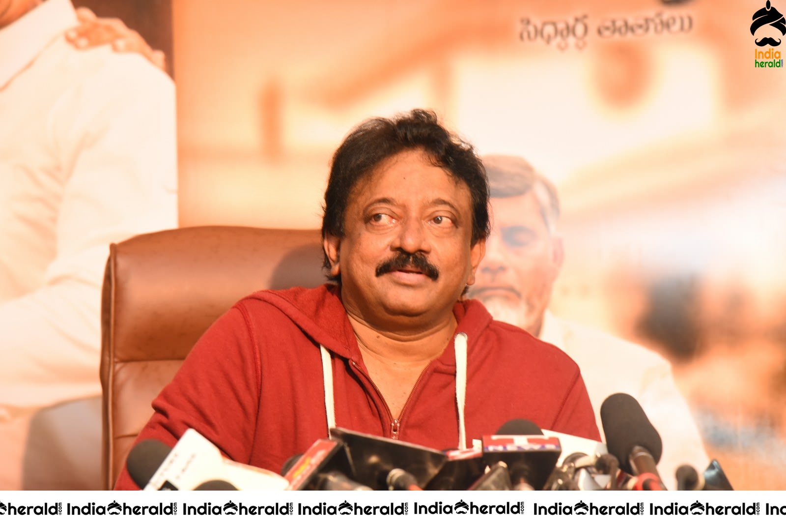 Director Ram Gopal Varma Stills during a Press Meet