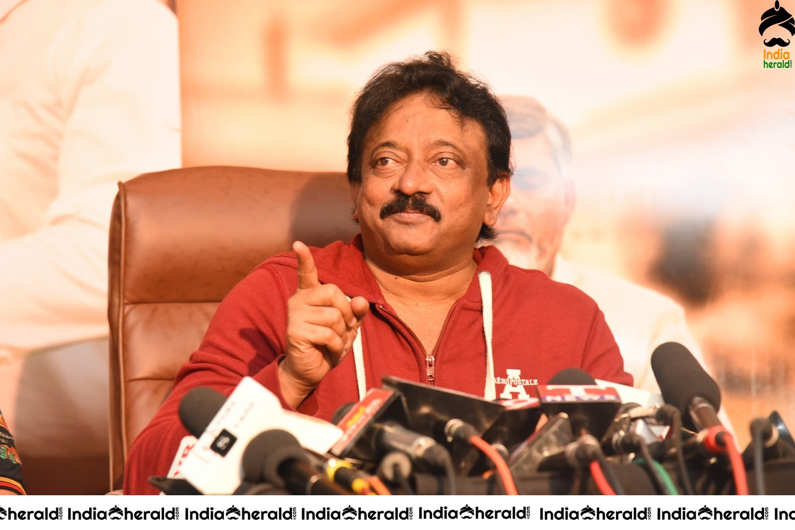 Director Ram Gopal Varma Stills during a Press Meet