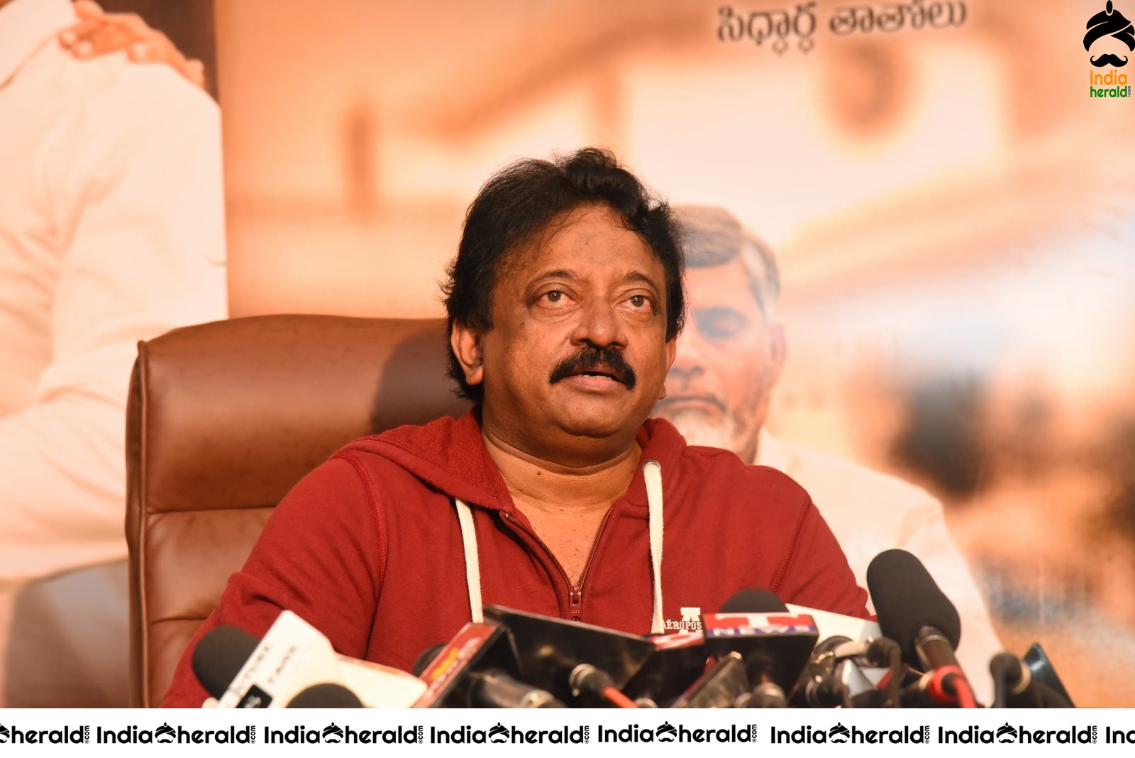 Director Ram Gopal Varma Stills during a Press Meet