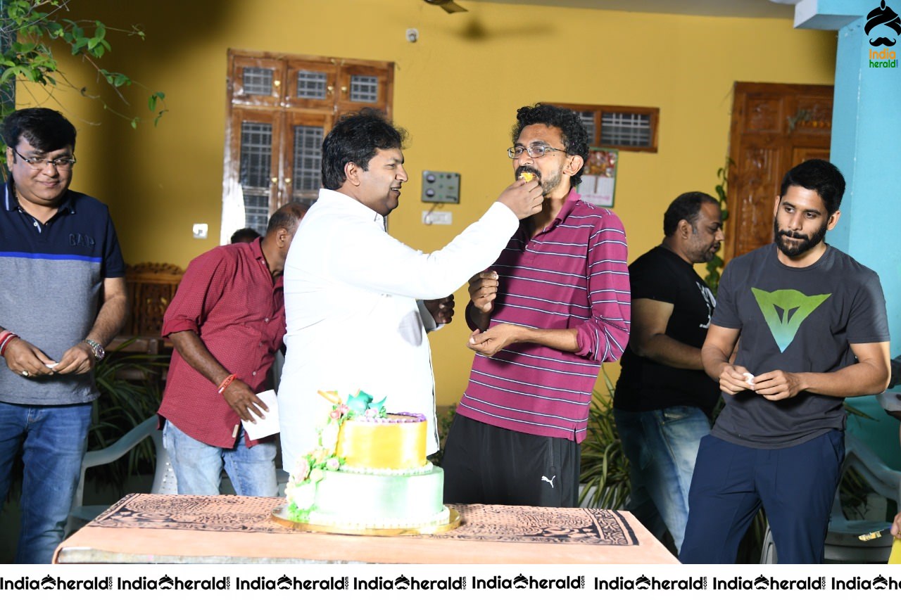 Director Shekar kammmula birthday celebrations on the location of Love story