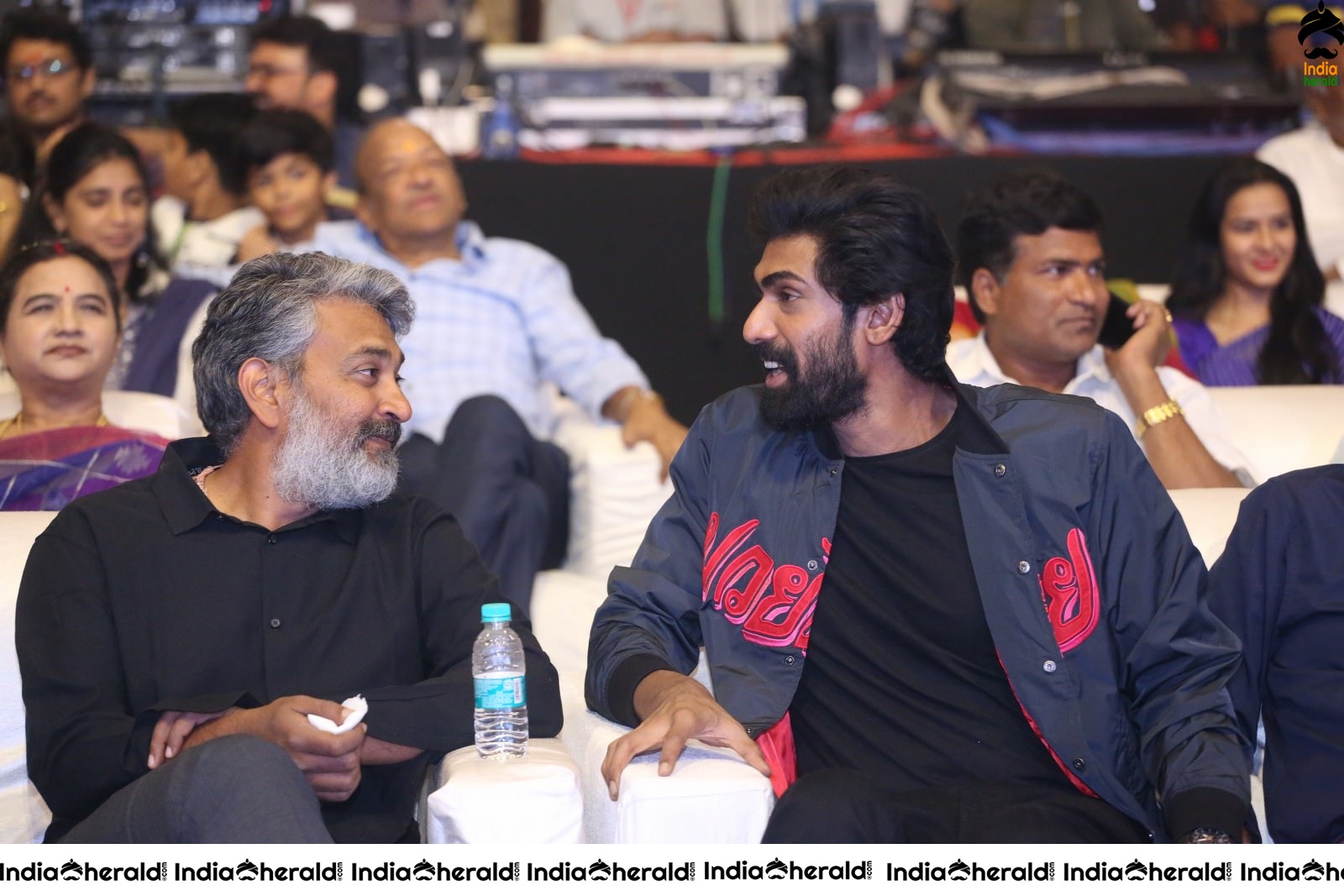 Director SS Rajamouli spotted with Anushka Shetty