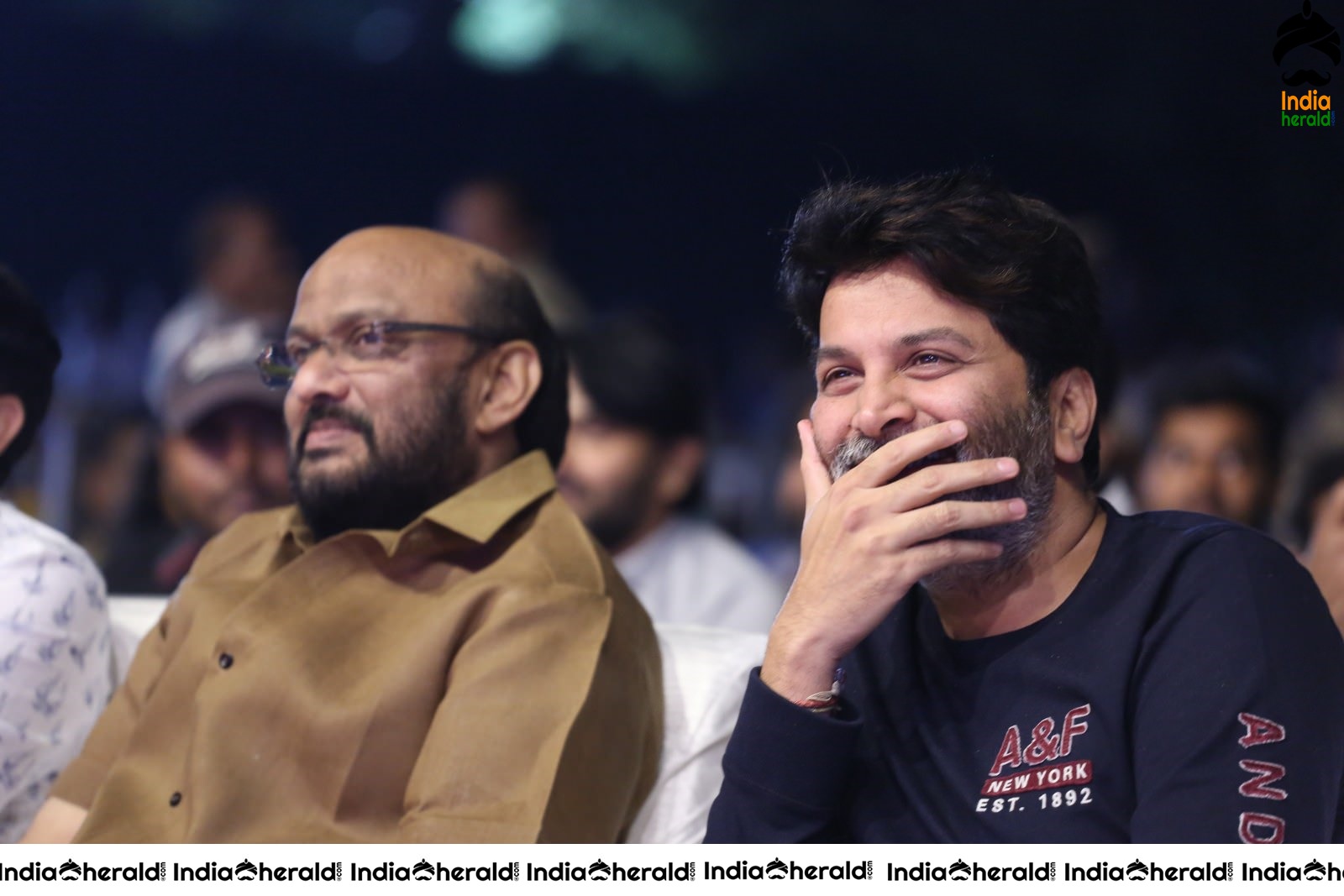 Director Trivikram Srinivas is all smiles and he has a Happy Gala time