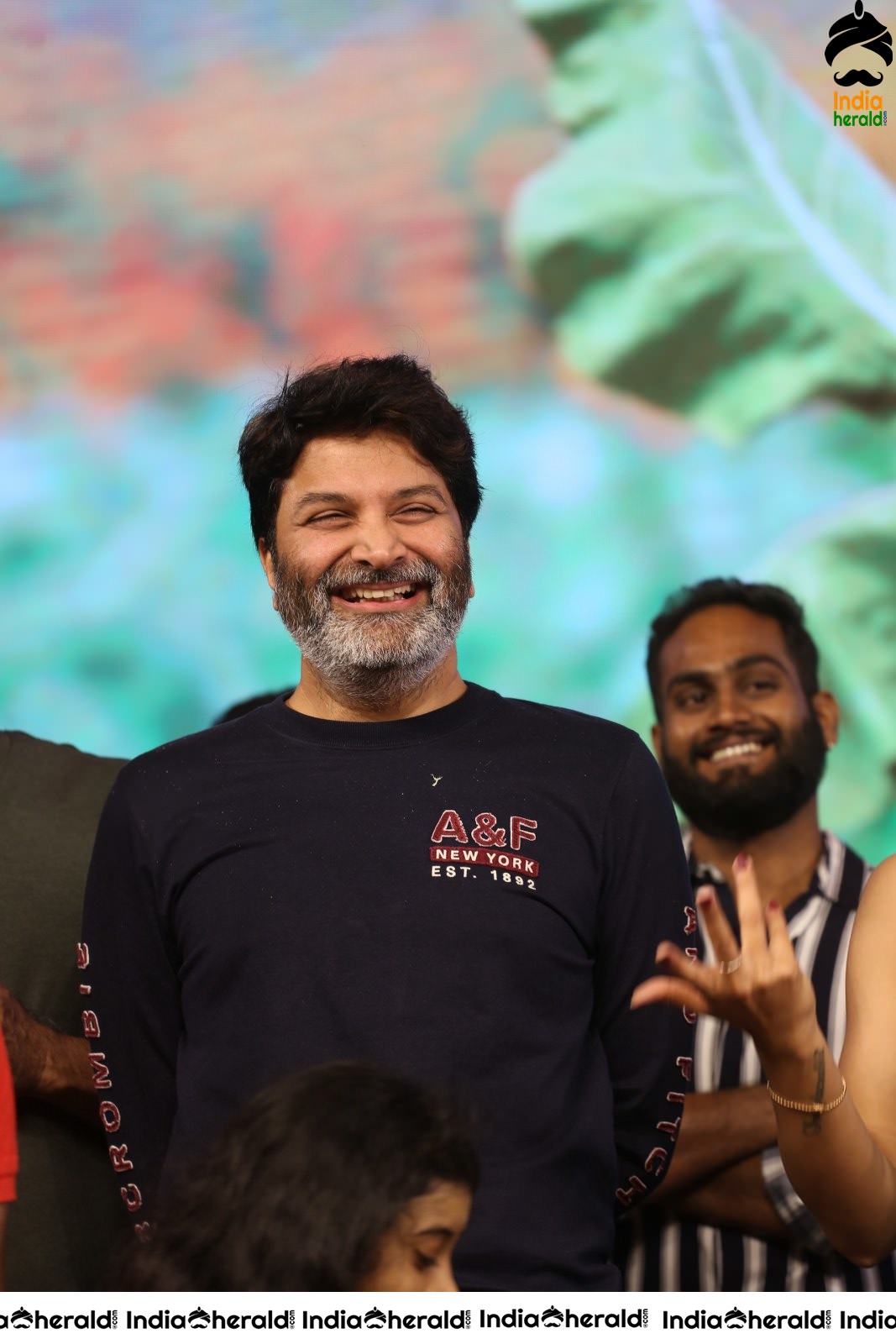 Director Trivikram Srinivas is all smiles and he has a Happy Gala time