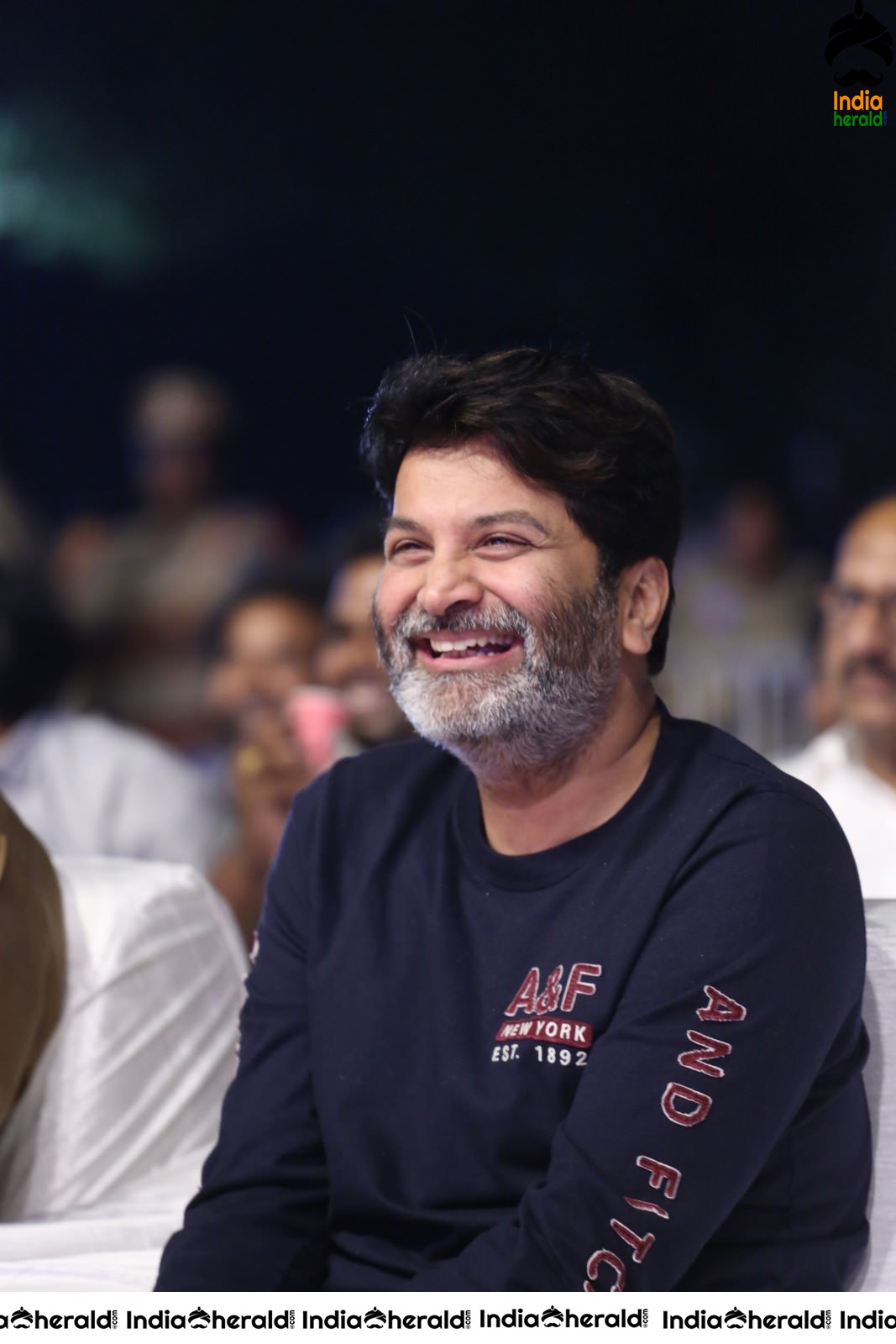 Director Trivikram Srinivas is all smiles and he has a Happy Gala time