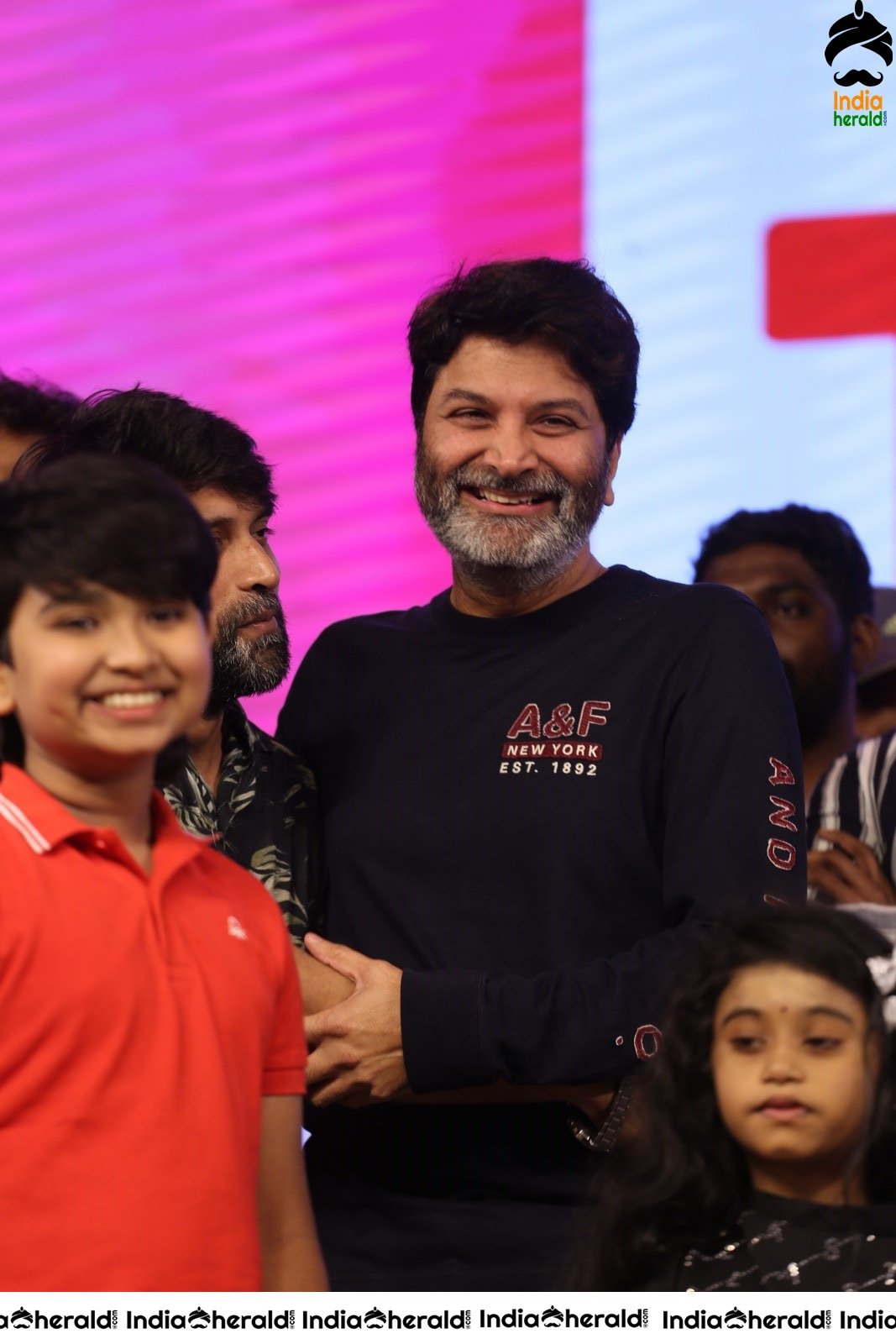 Director Trivikram Srinivas is all smiles and he has a Happy Gala time