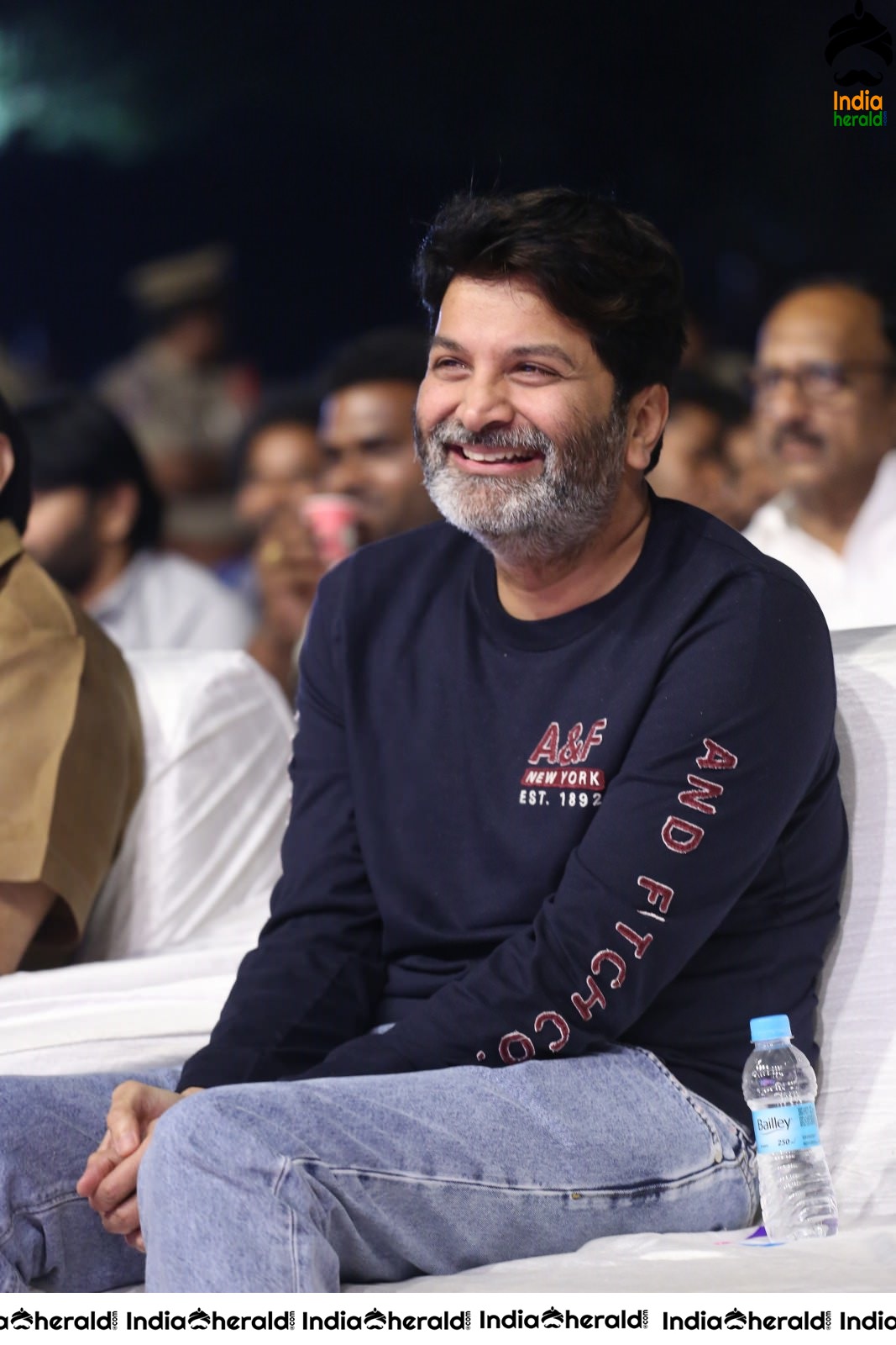 Director Trivikram Srinivas is all smiles and he has a Happy Gala time