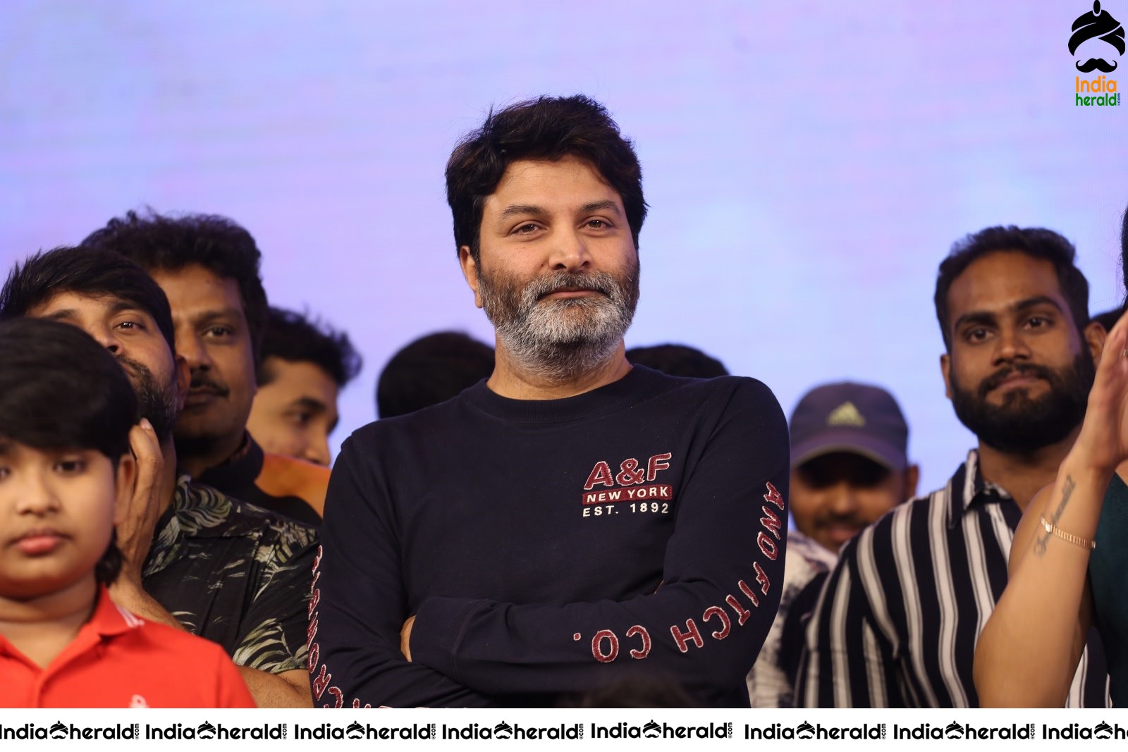 Director Trivikram Srinivas is all smiles and he has a Happy Gala time