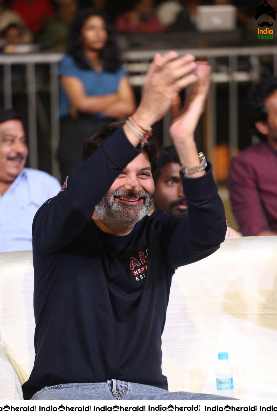 Director Trivikram Srinivas is all smiles and he has a Happy Gala time