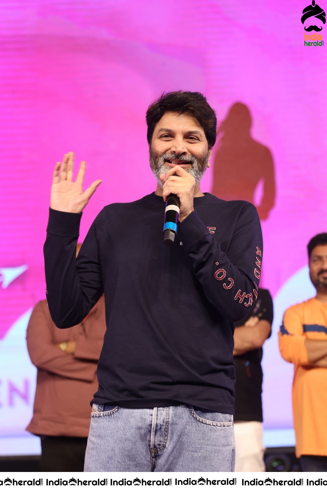 Director Trivikram Srinivas is all smiles and he has a Happy Gala time