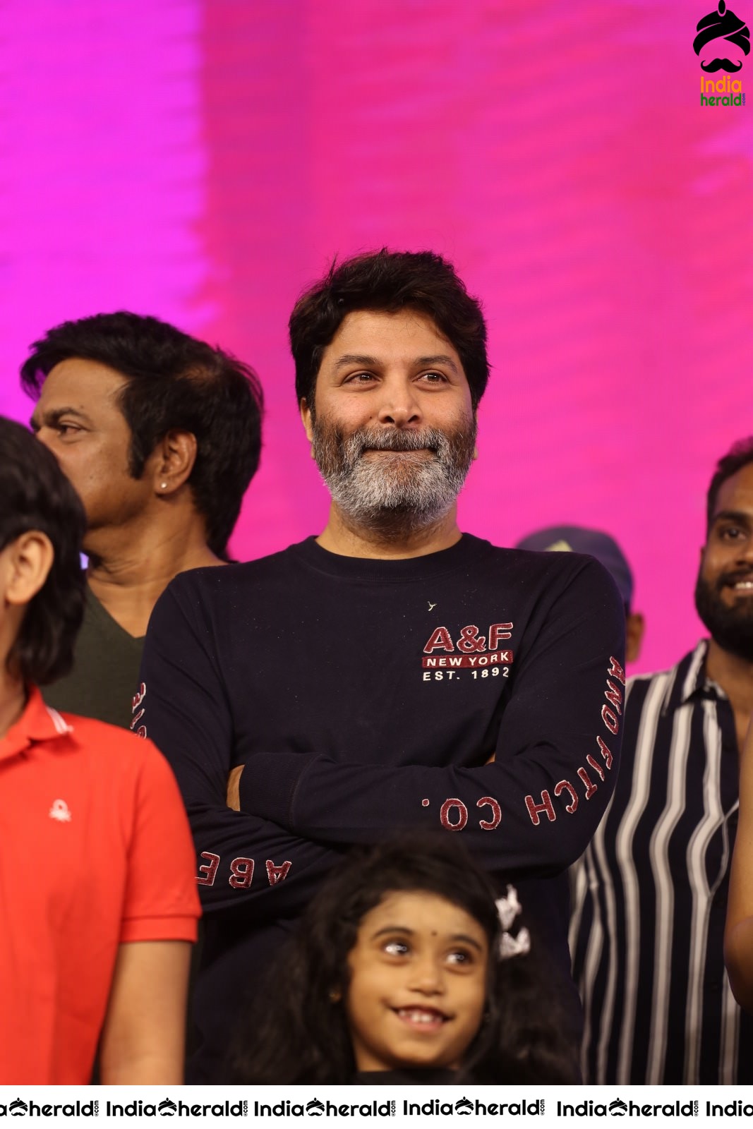 Director Trivikram Srinivas is all smiles and he has a Happy Gala time