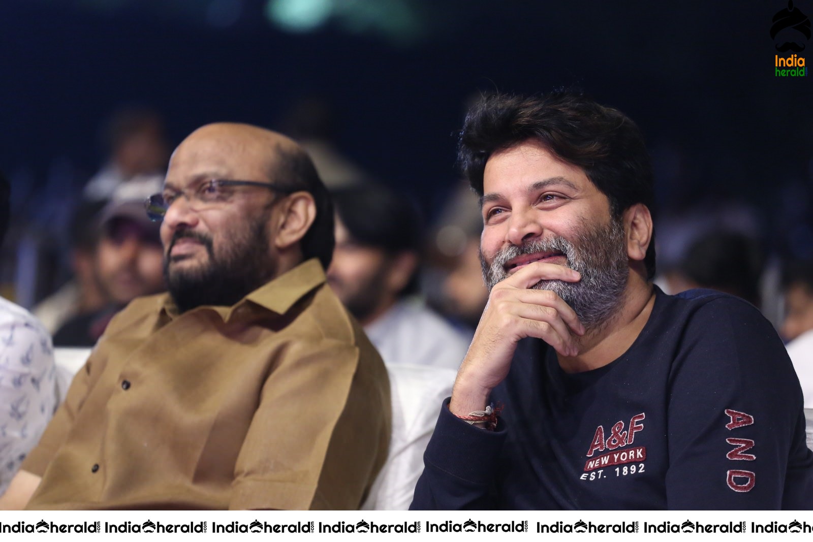 Director Trivikram Srinivas is all smiles and he has a Happy Gala time