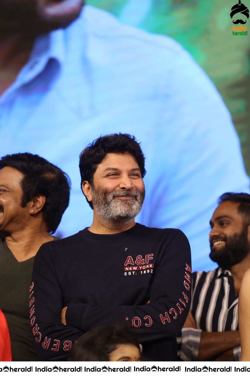 Director Trivikram Srinivas is all smiles and he has a Happy Gala time