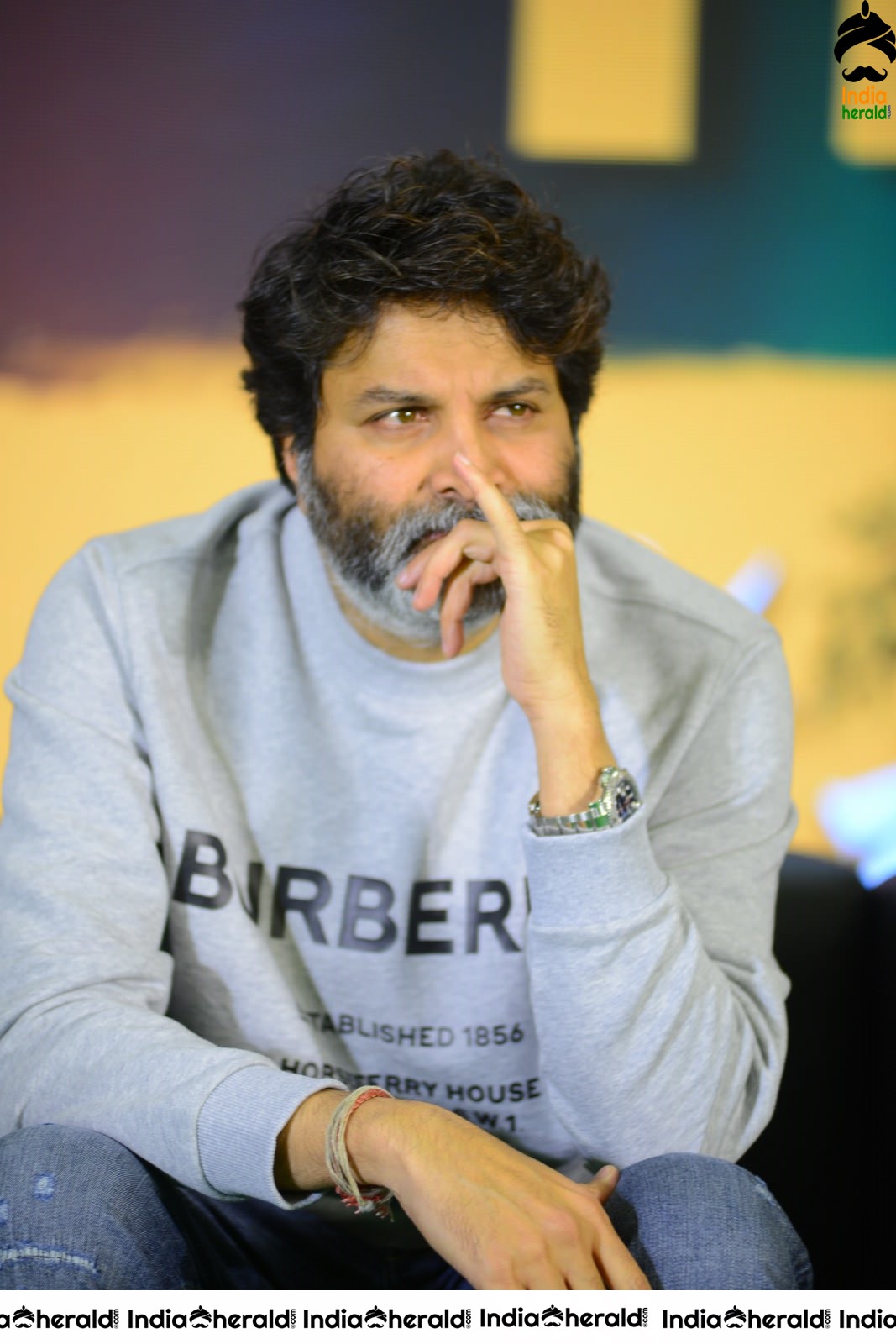 Director Trivikram Srinivas Latest Photos from AV Success meet Set 1