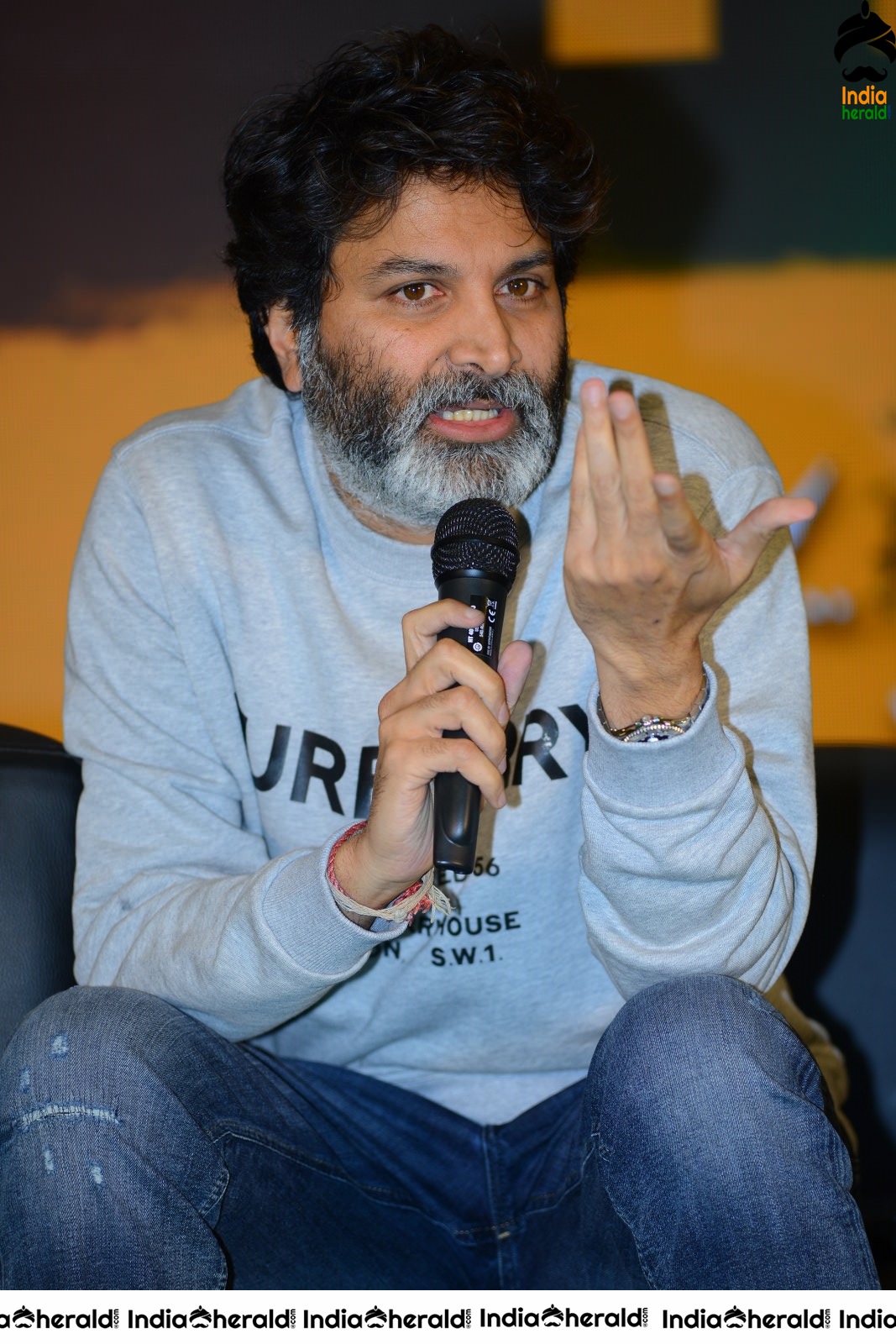 Director Trivikram Srinivas Latest Photos from AV Success meet Set 1