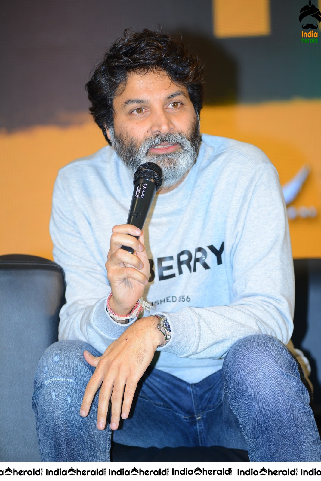 Director Trivikram Srinivas Latest Photos from AV Success meet Set 1