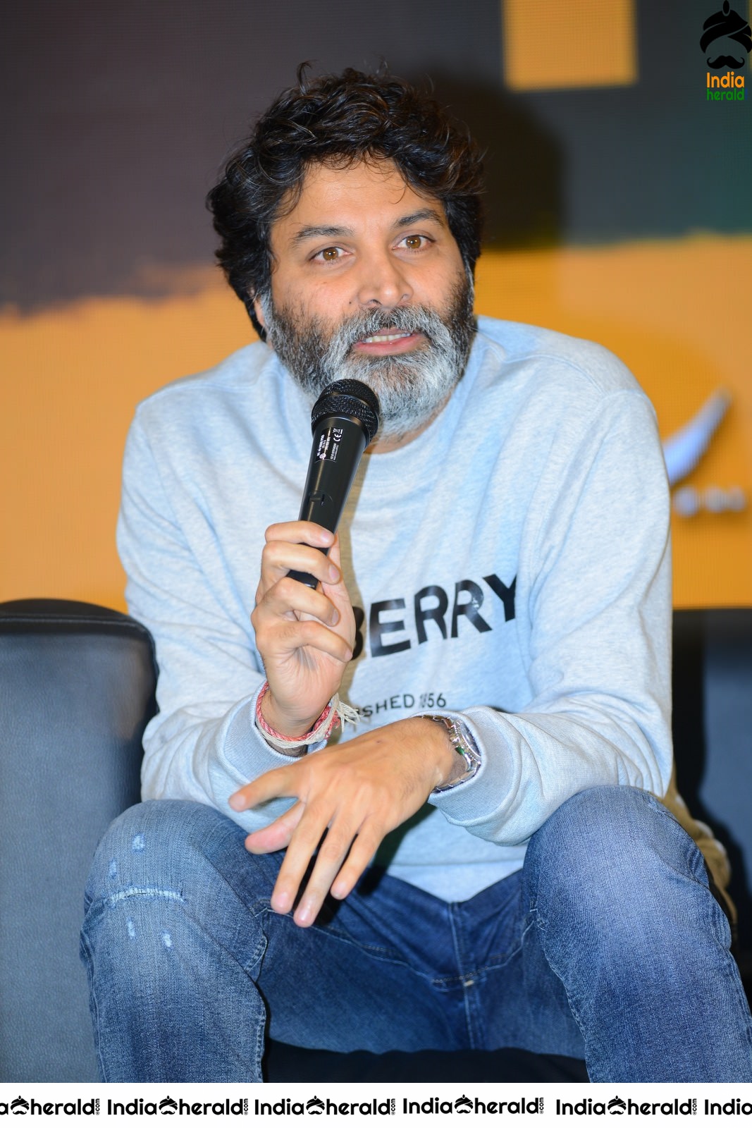 Director Trivikram Srinivas Latest Photos from AV Success meet Set 1