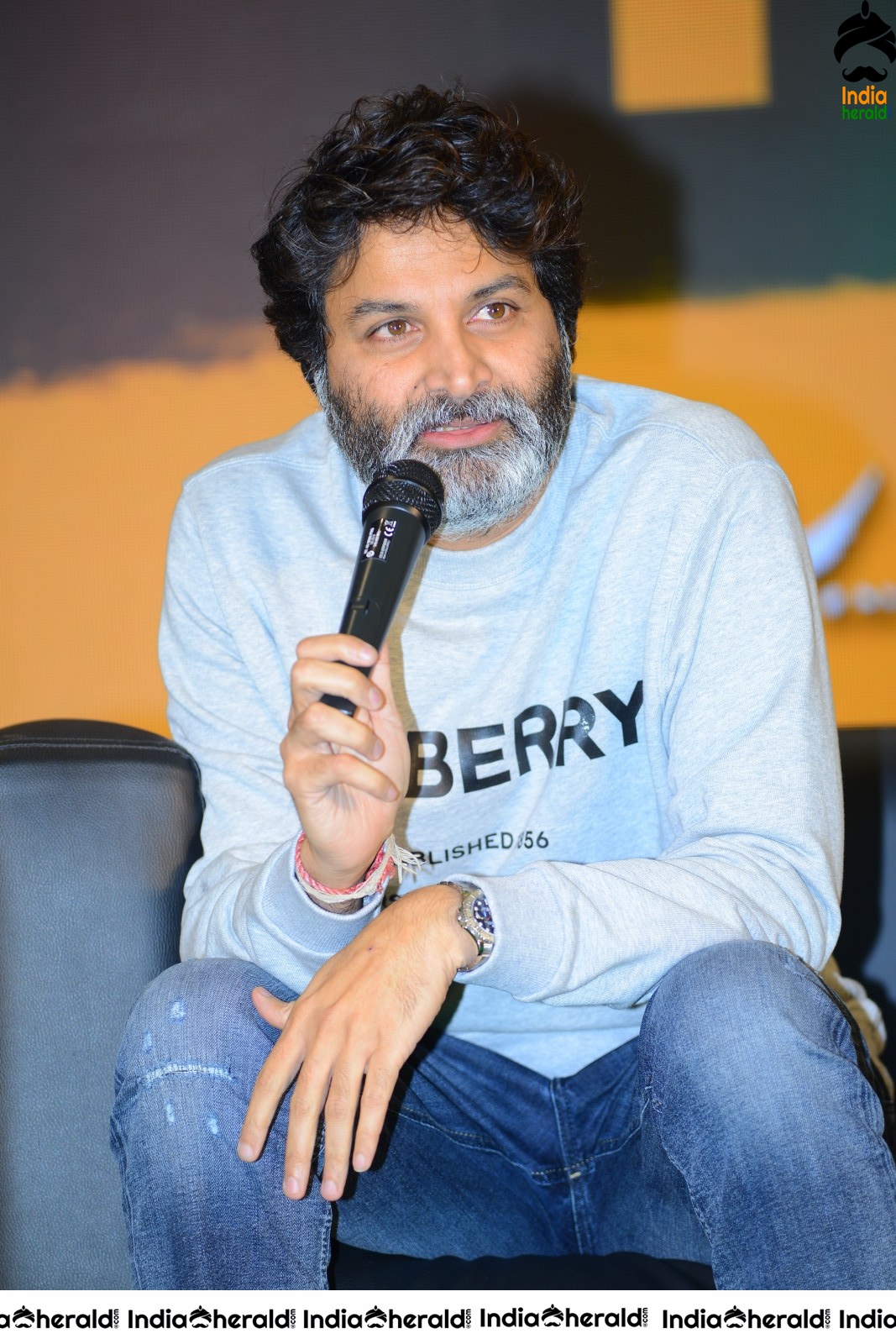 Director Trivikram Srinivas Latest Photos from AV Success meet Set 1